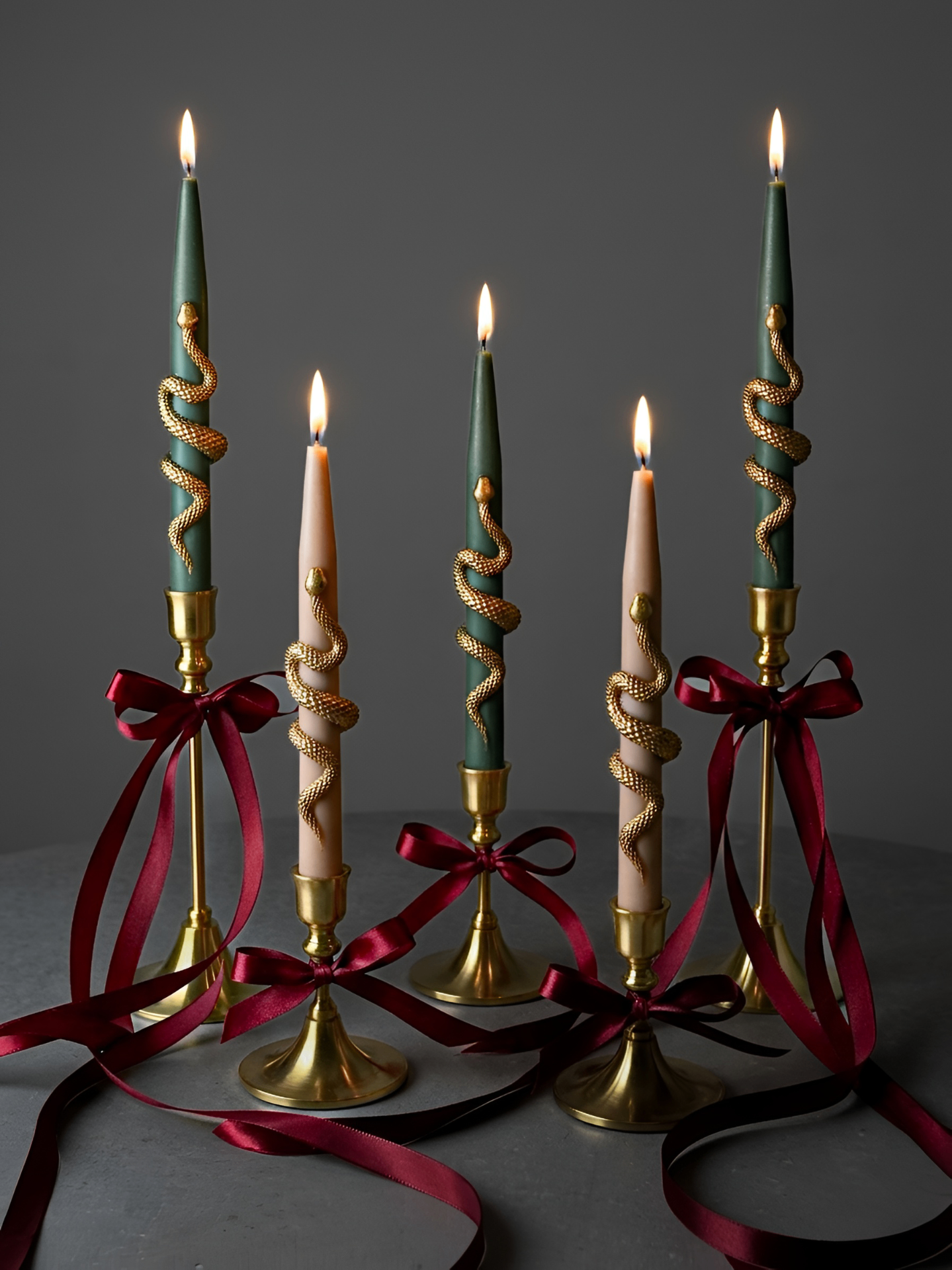VRcandle snake pillar candles