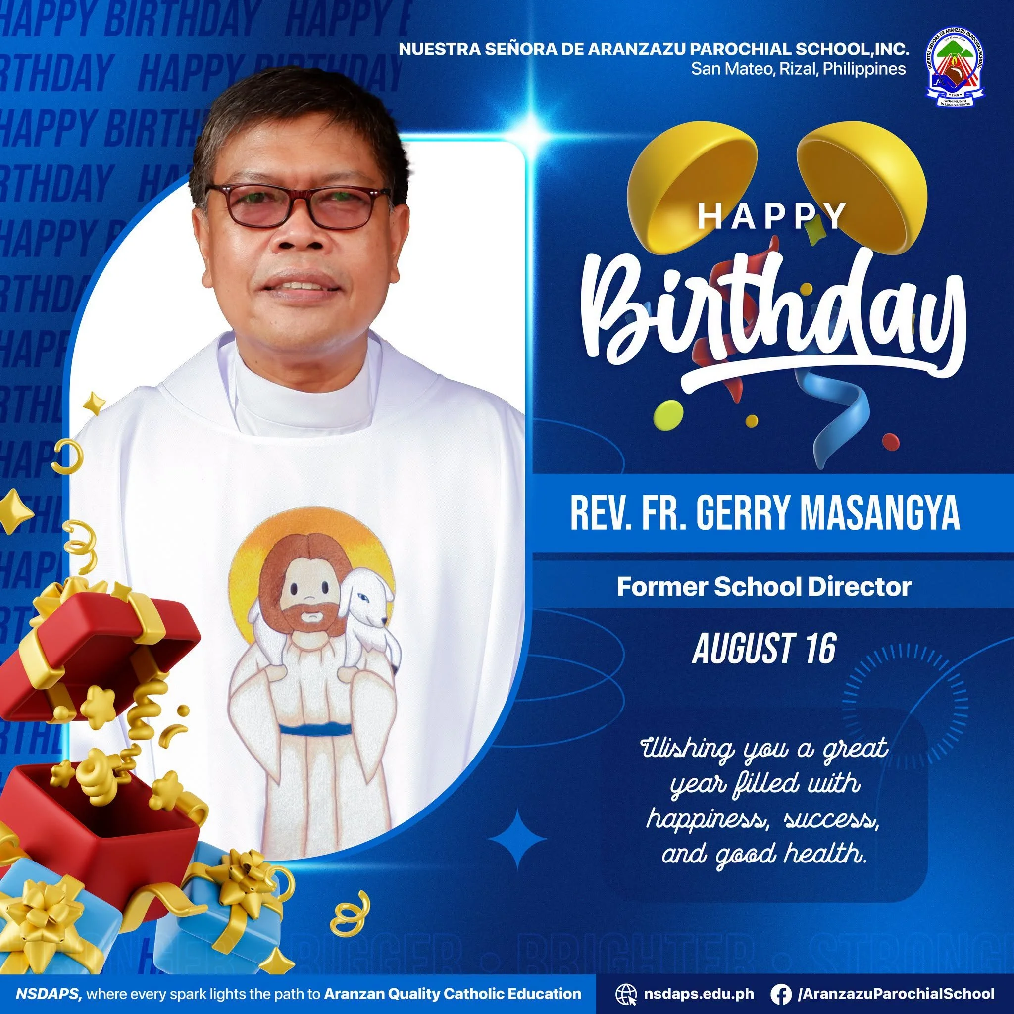 Happy birthday, dear Rev. Fr. Gerard Joaquin V. Masangya!