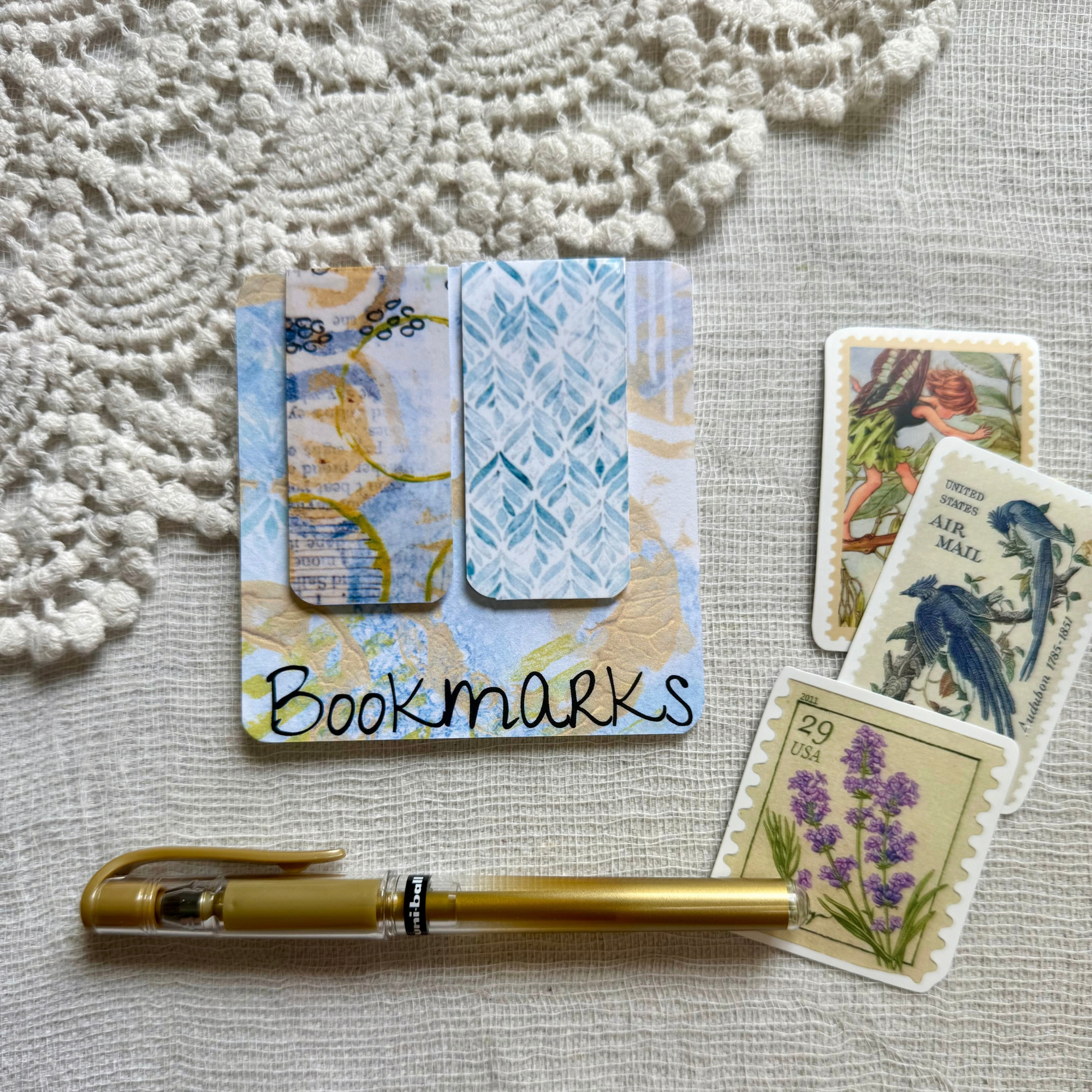 Handcrafted Magnetic Bookmarks - Set of 2