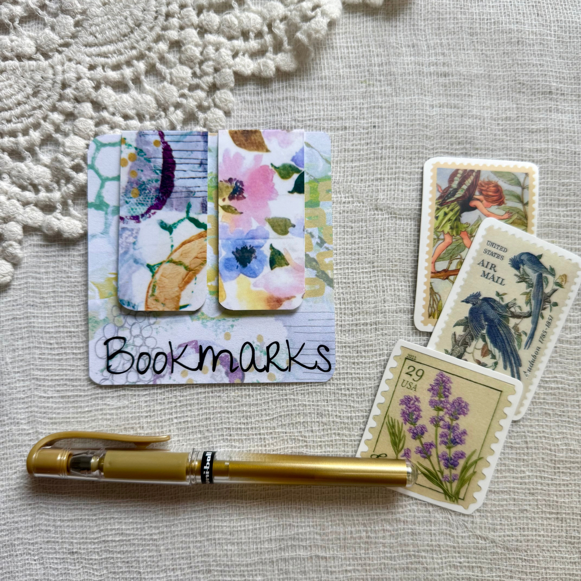 Handcrafted Magnetic Bookmarks - Set of 2