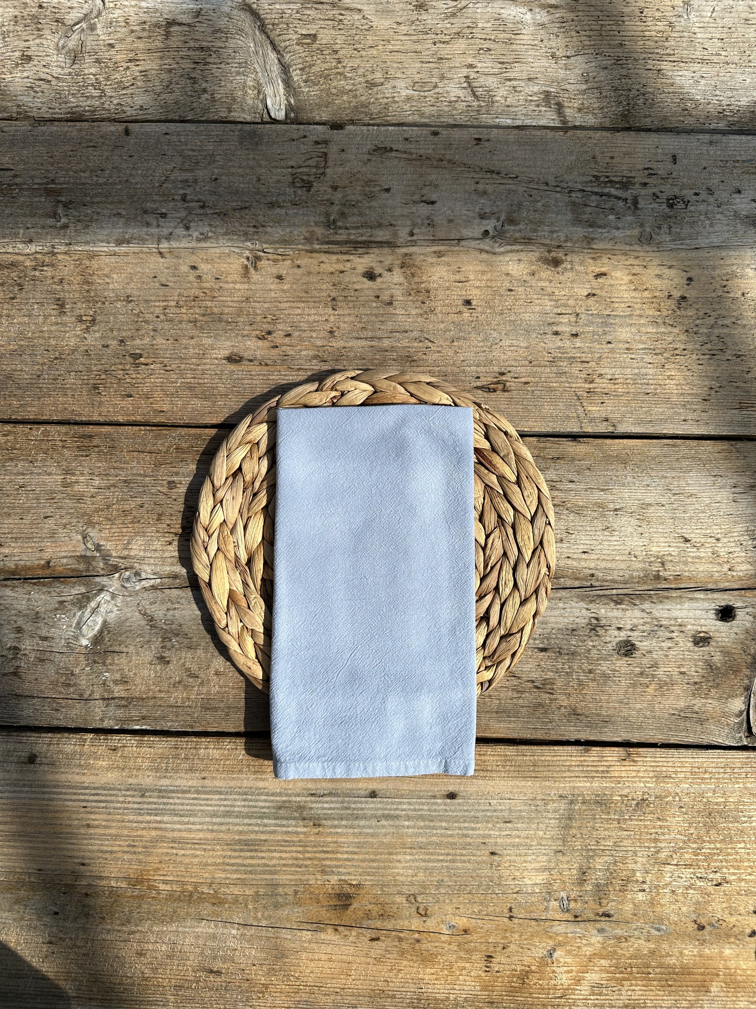 Blue napkin