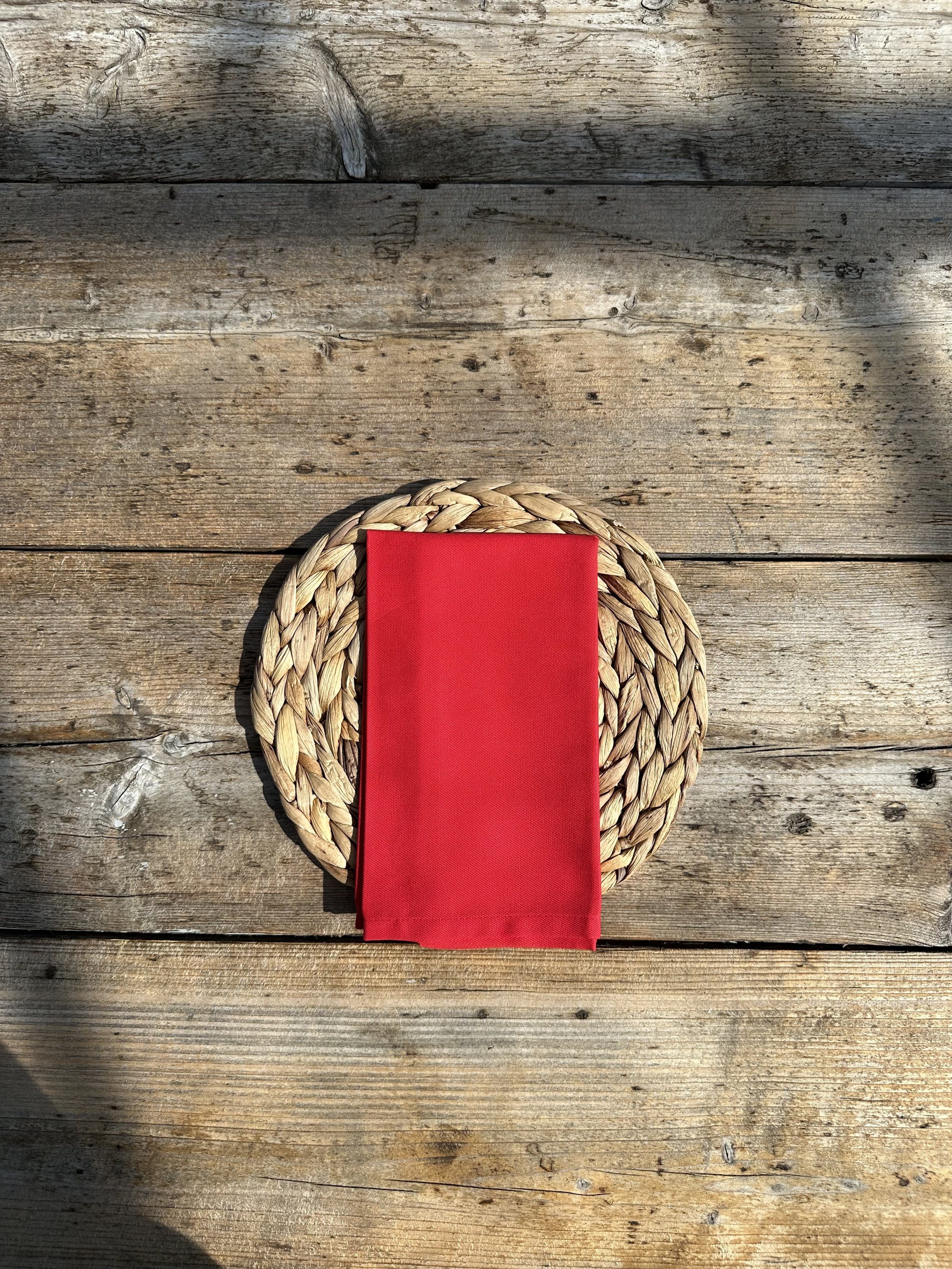 Red napkin