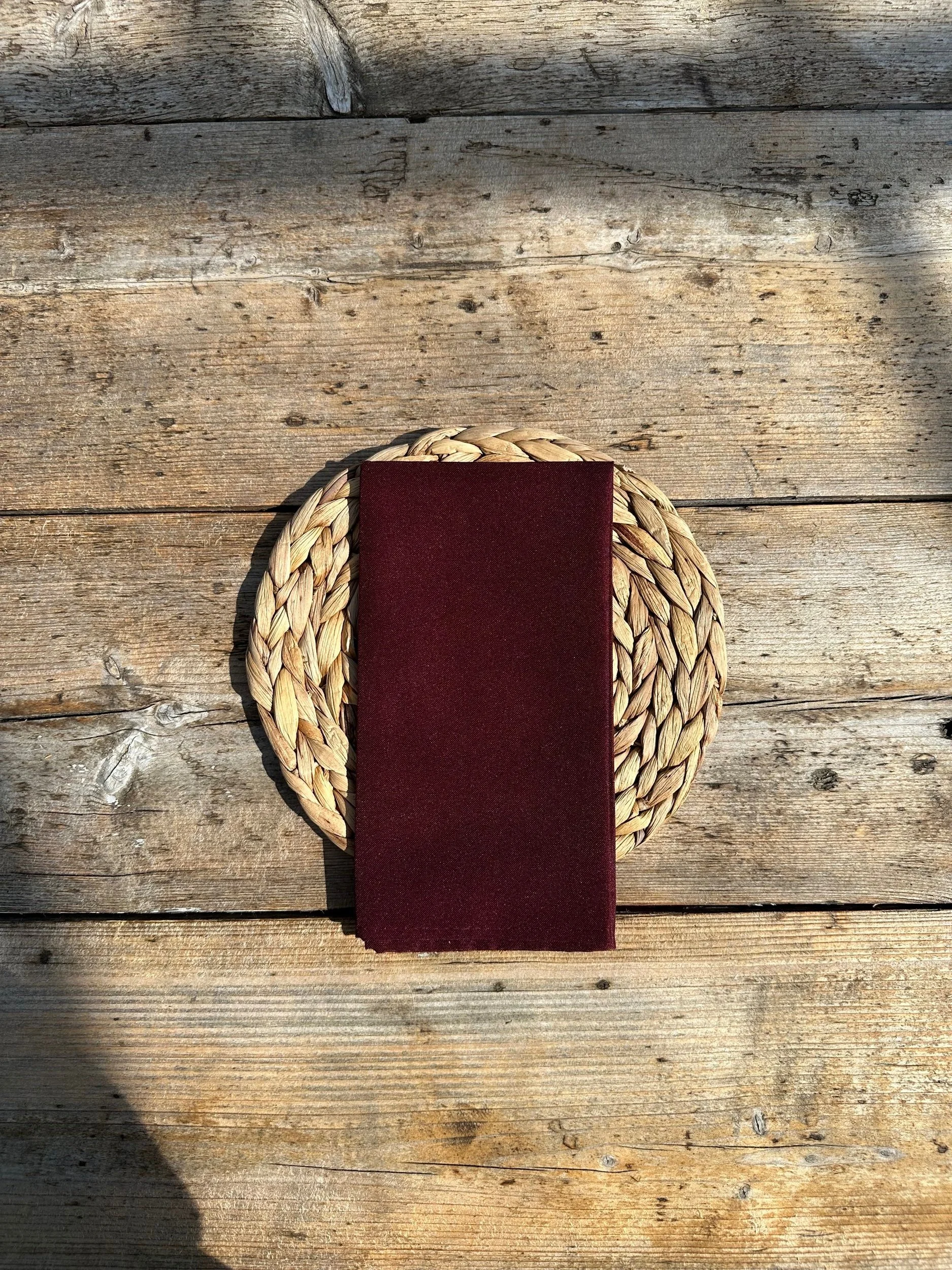 Burgundy napkin