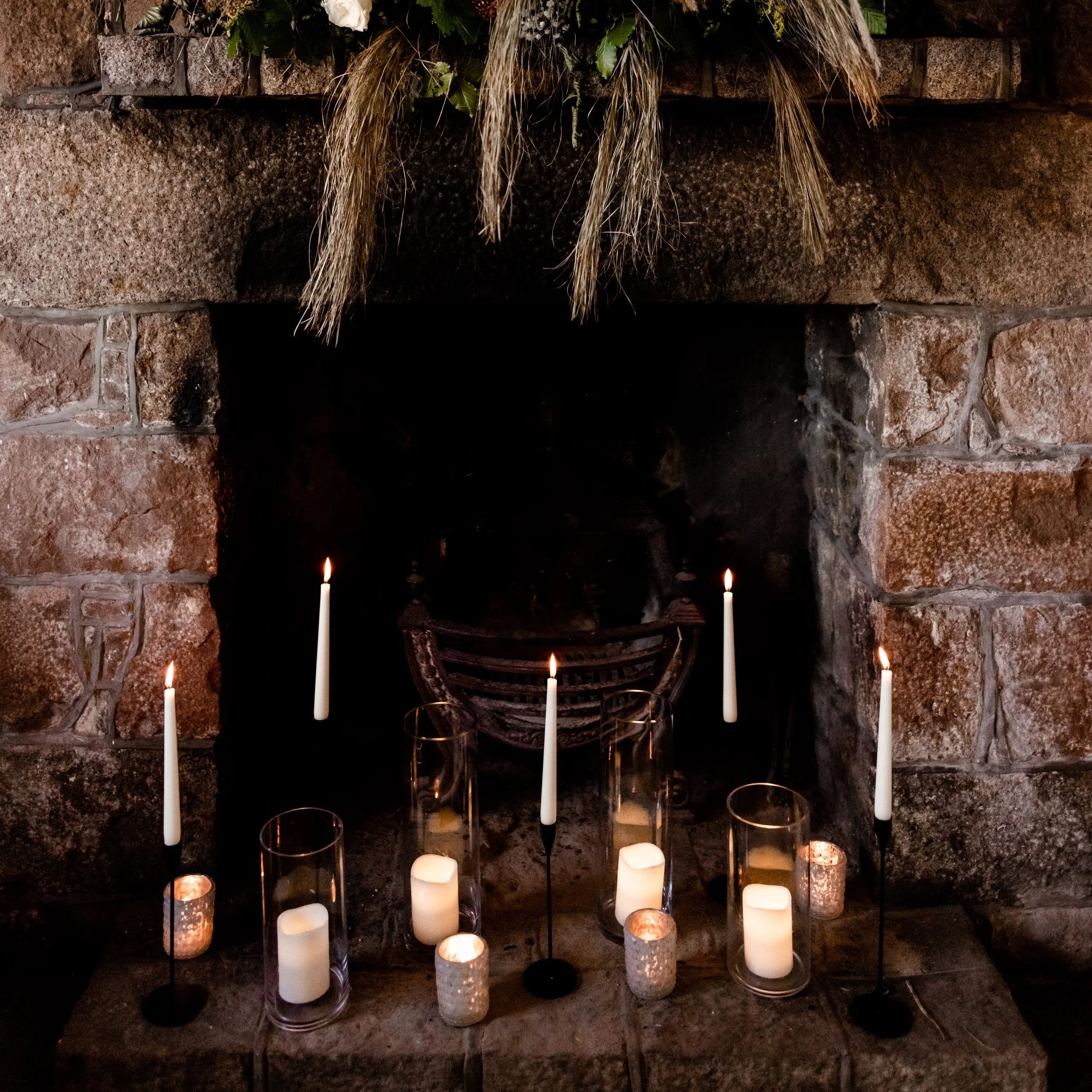 Black candle stick