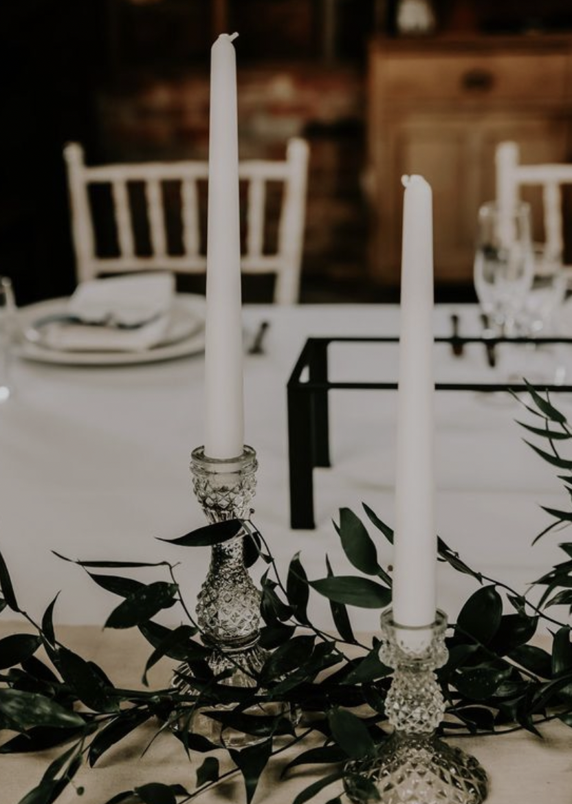 Glass candle stick