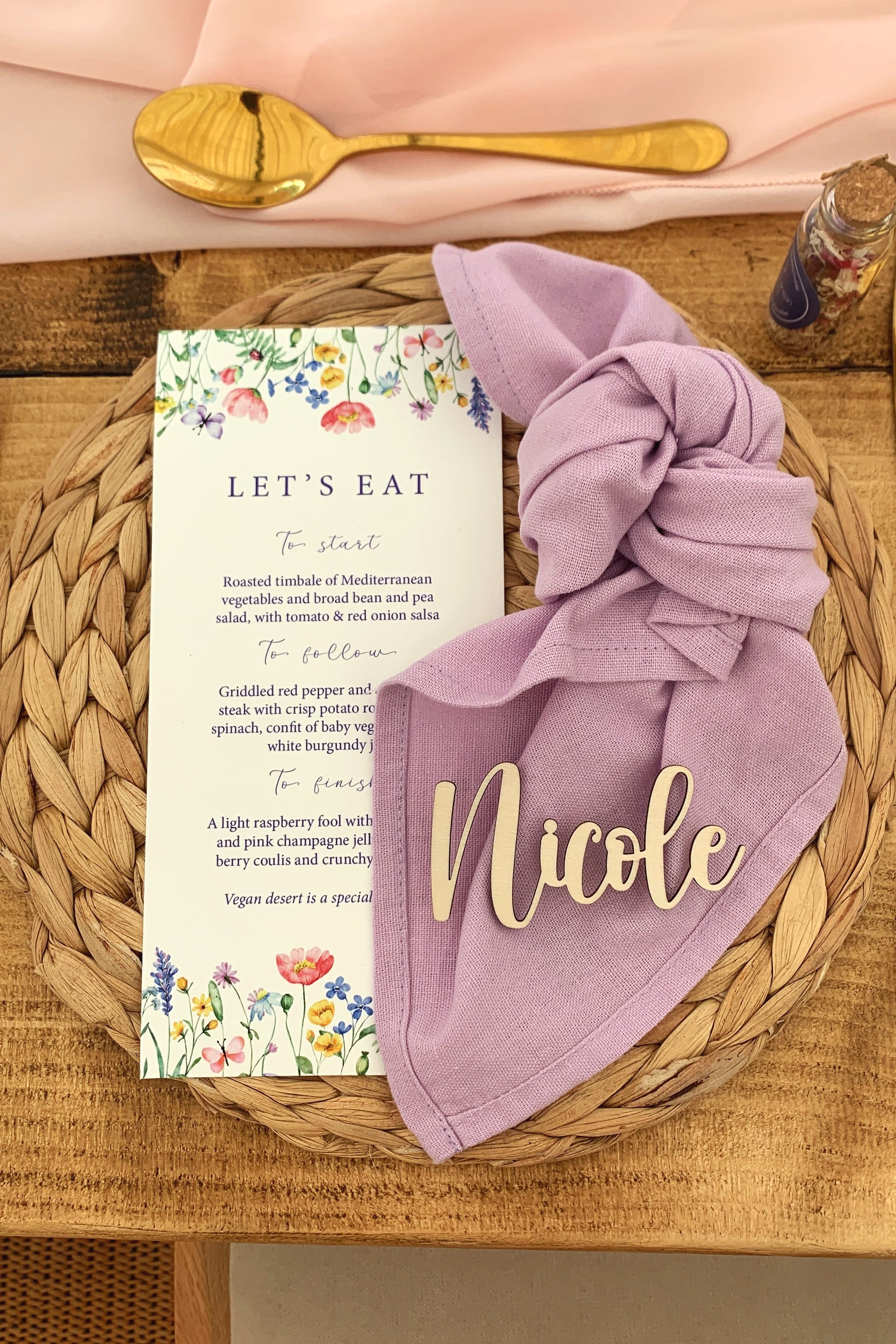 Menu card
