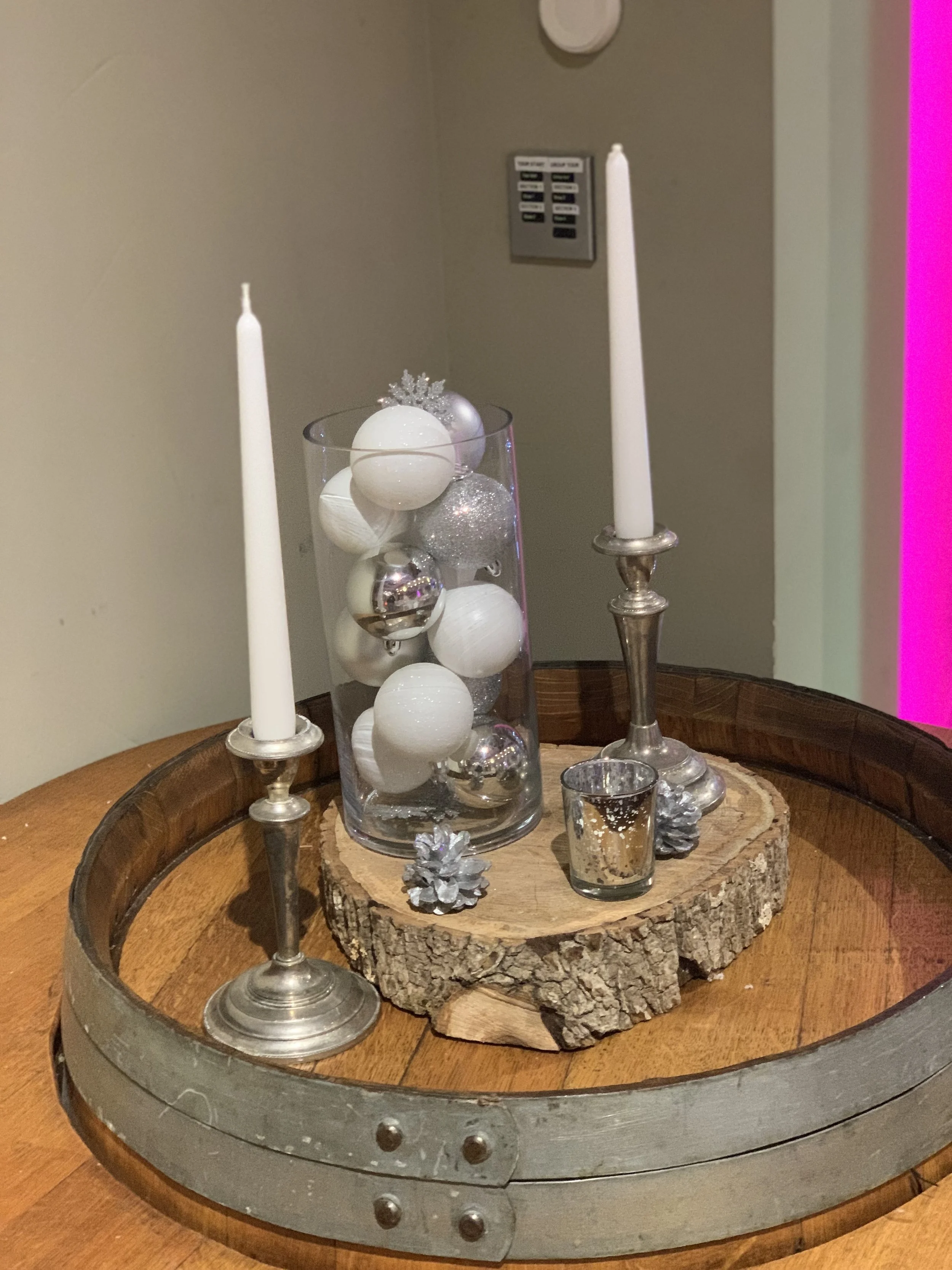 Silver candle stick