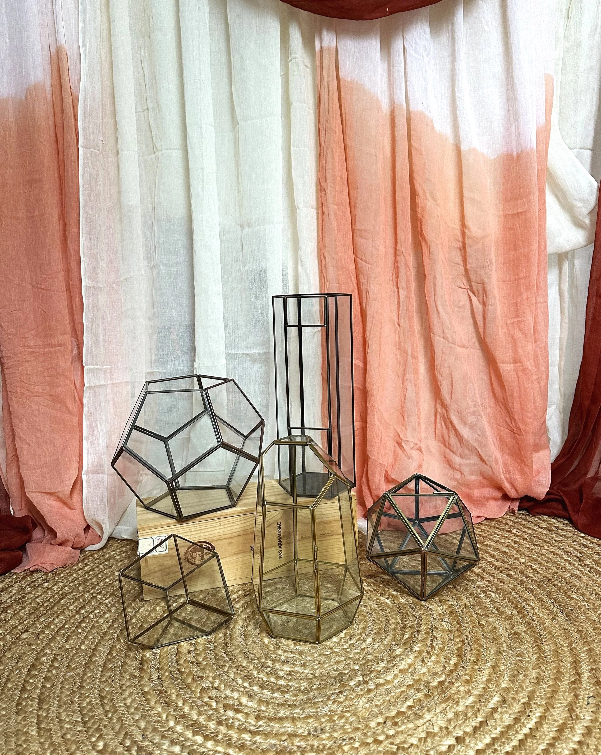 Terrarium candle holders