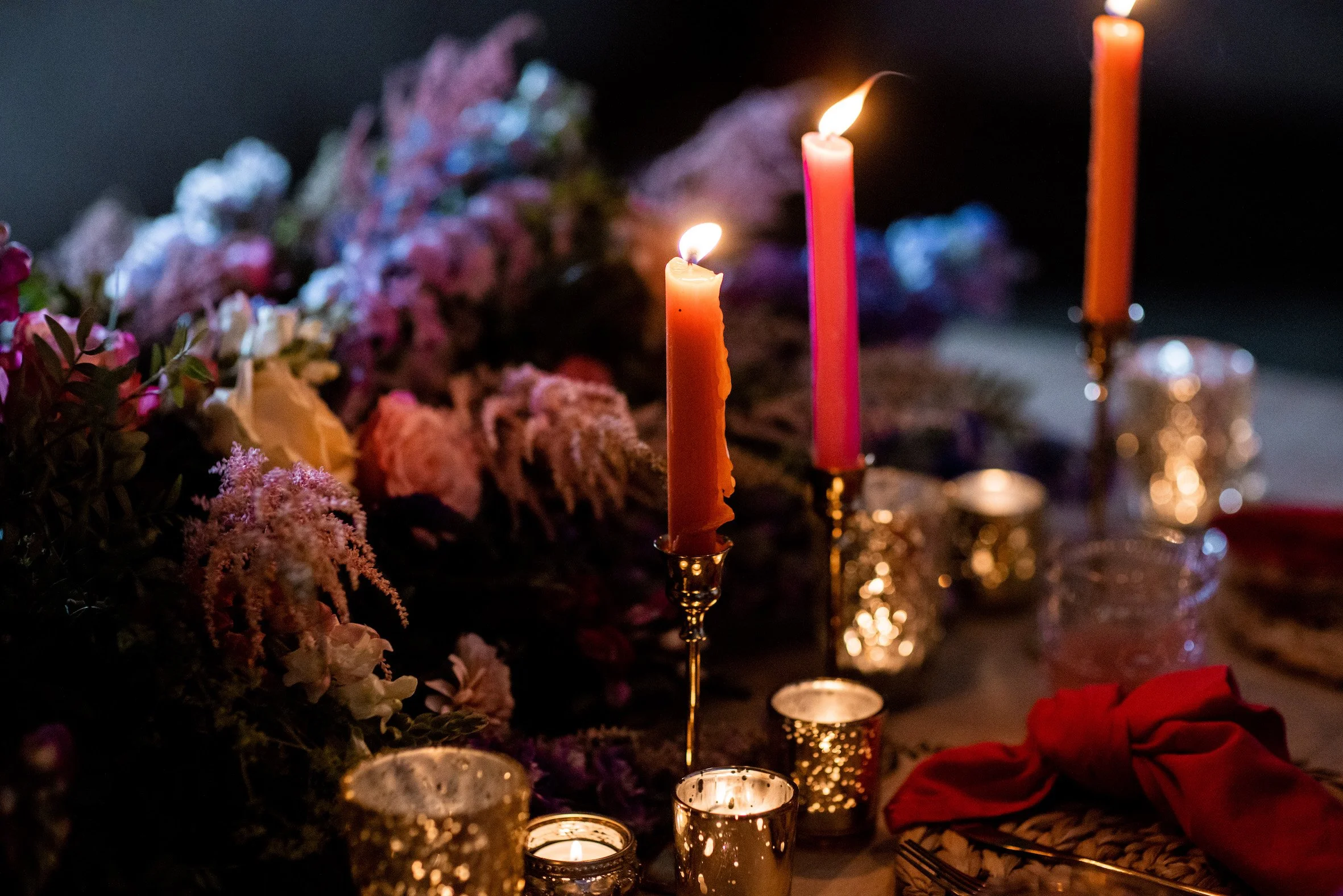 Dinner party decor & florist