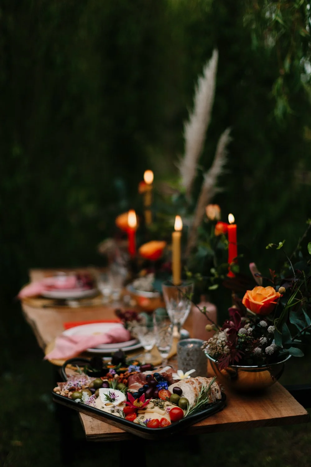 Dinner party decor & florist