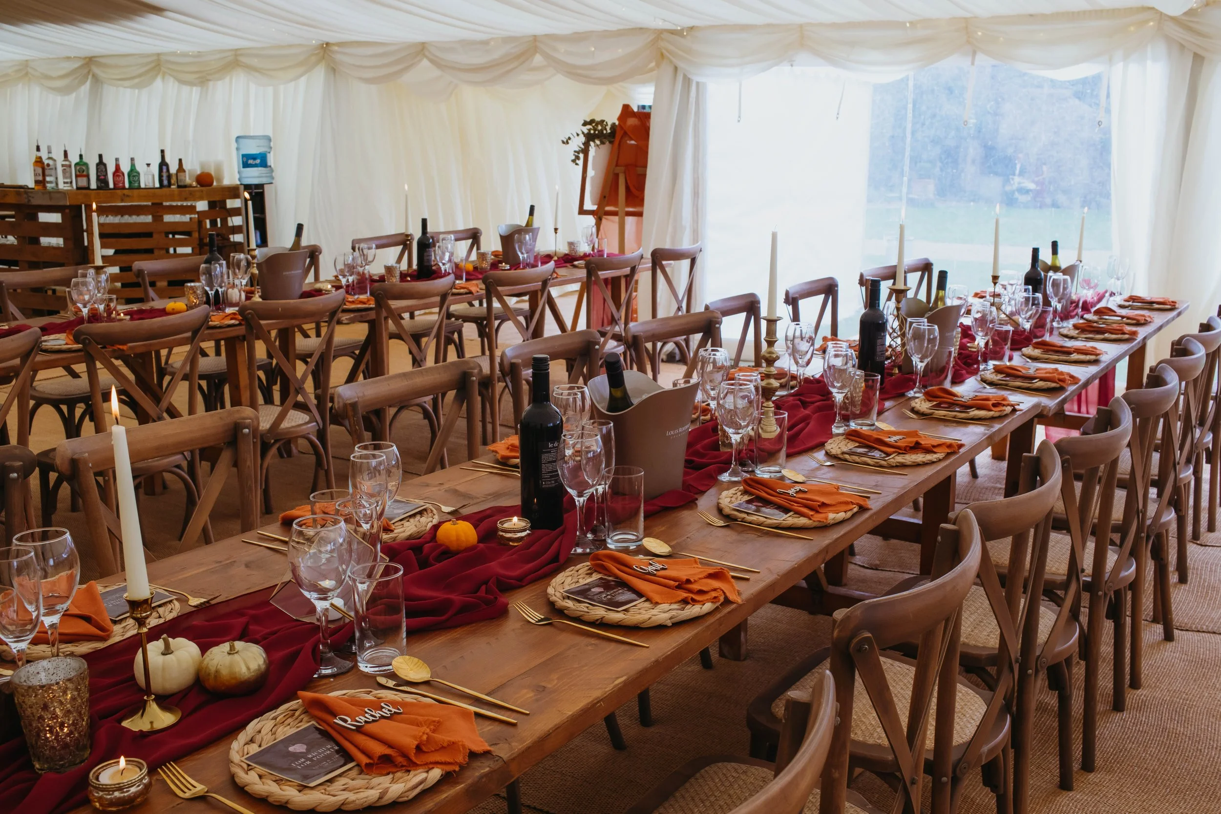 Dinner party decor & florist