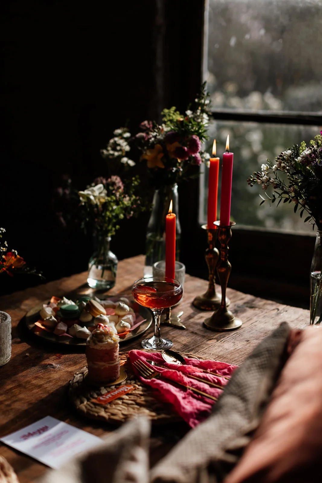 Dinner party decor & florist