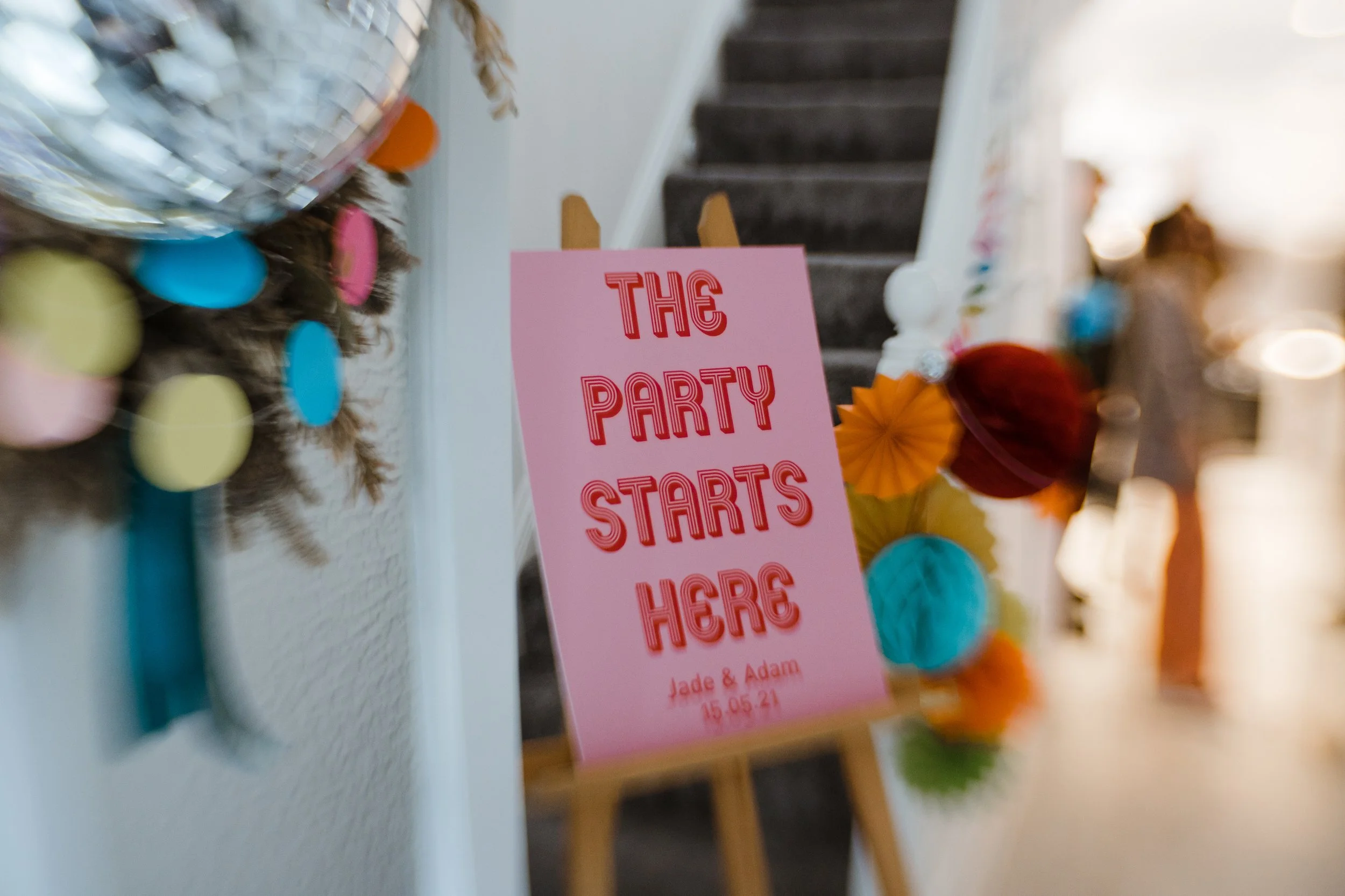 Dinner party decor & florist
