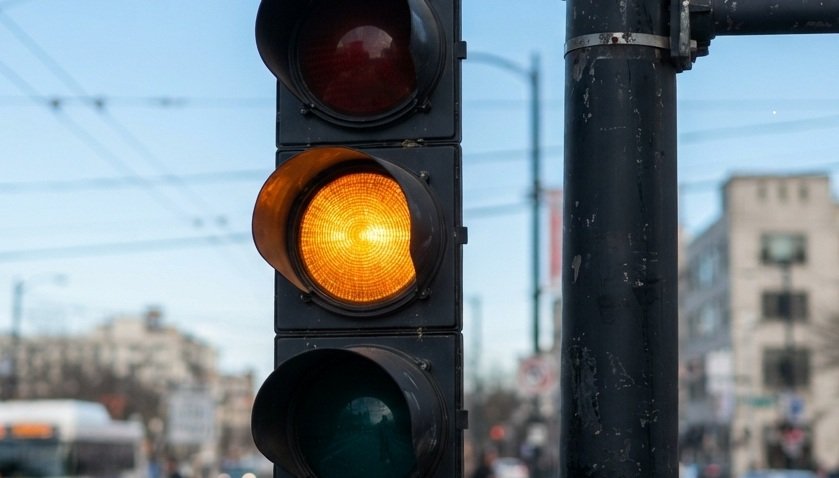 Yellow Traffic Light Safety Tips - To Go Through or Not.