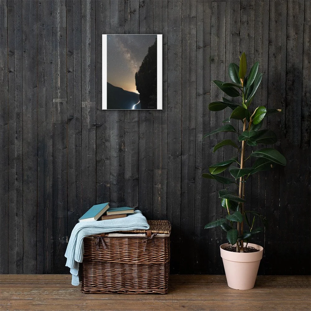 Celestial View: Milky Way Over 'The Watcher' Print