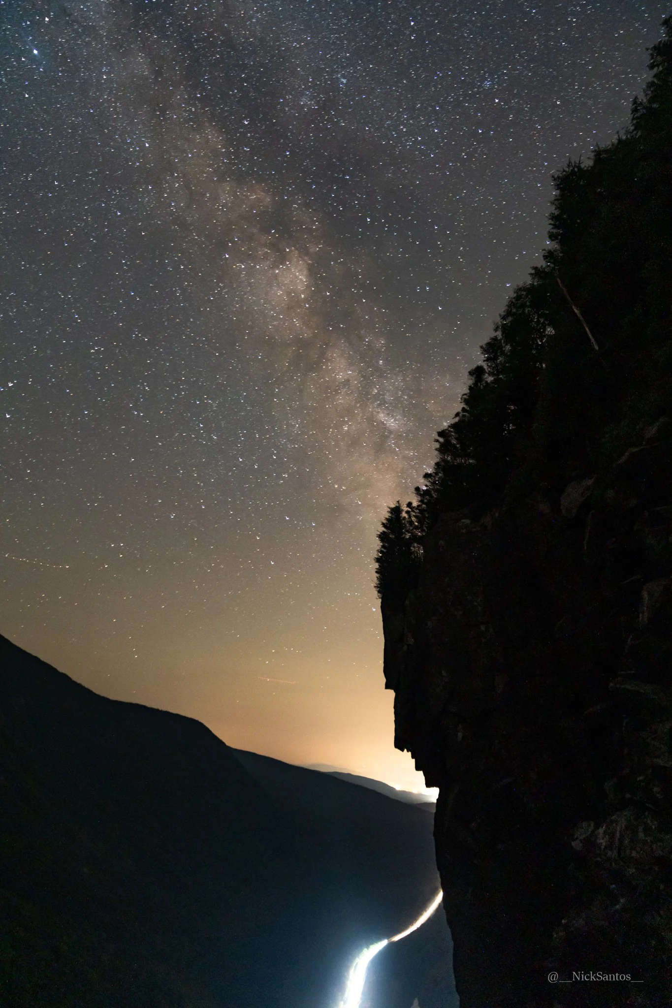 Celestial View: Milky Way Over 'The Watcher' Print