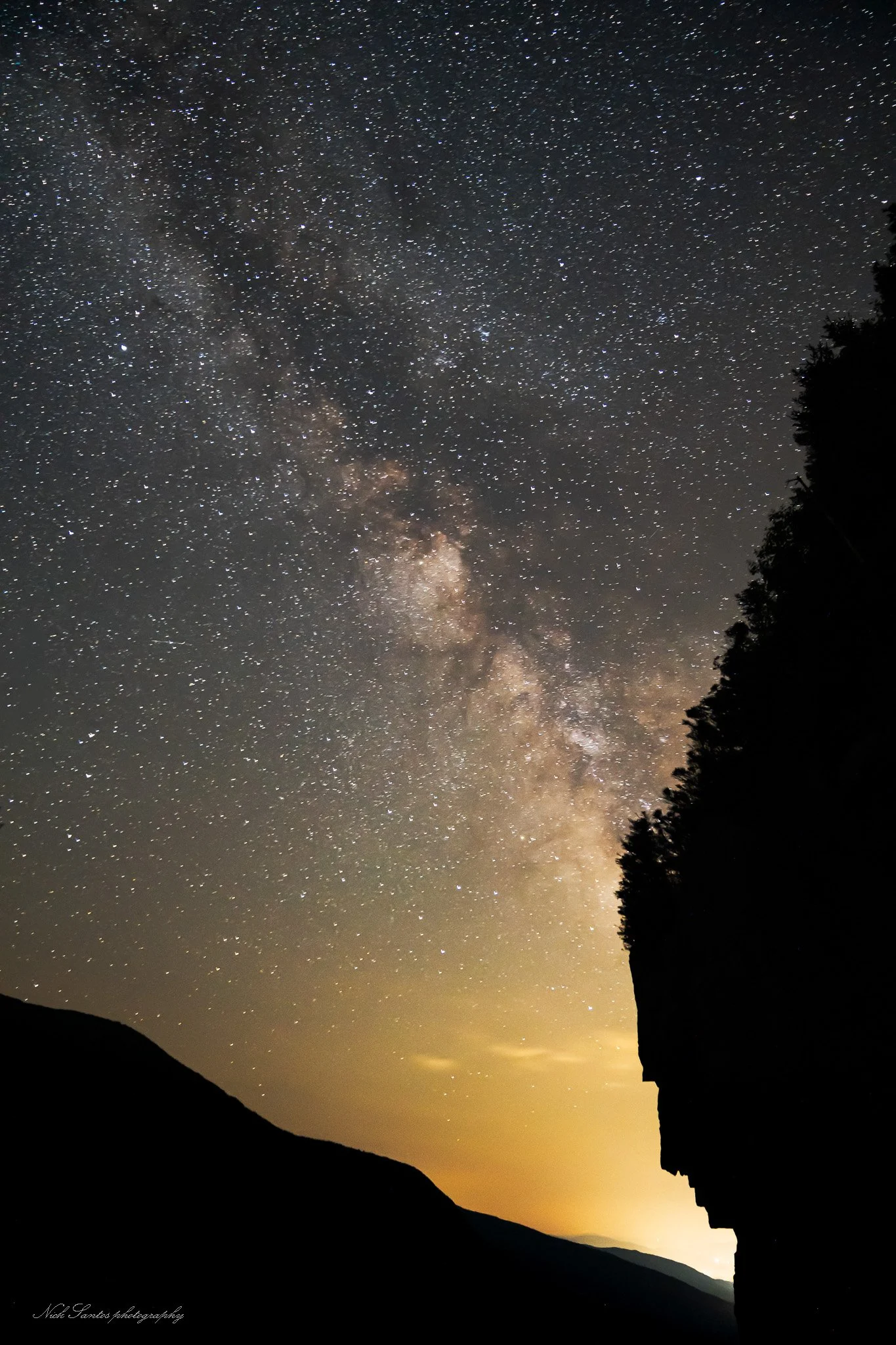 The Watcher Beneath the Milky Way.  20×30 Metal Print