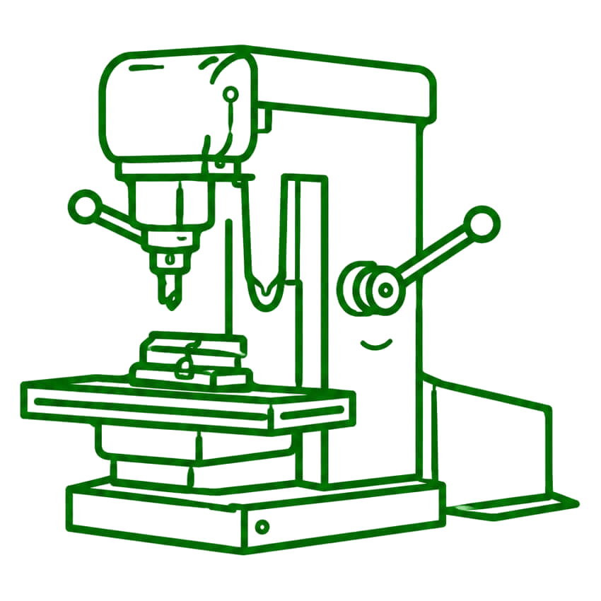 Manual machining service icon