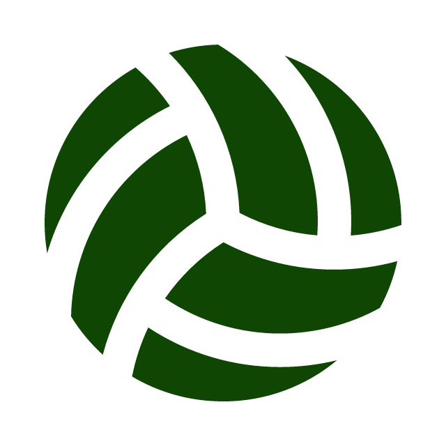 Green and black abstract geometric ball design