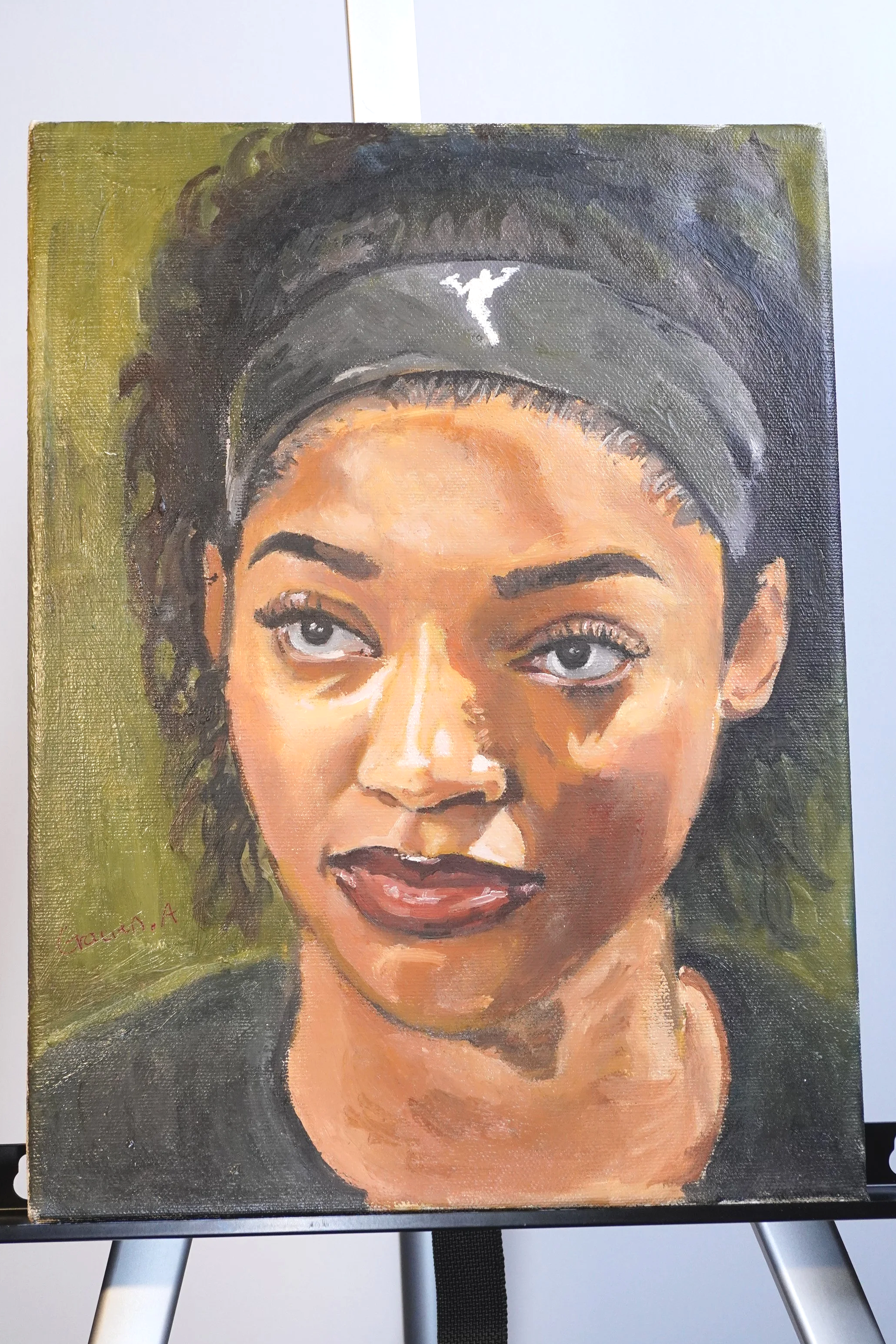 Angel Reese / Oil On Canvas 10"x12"