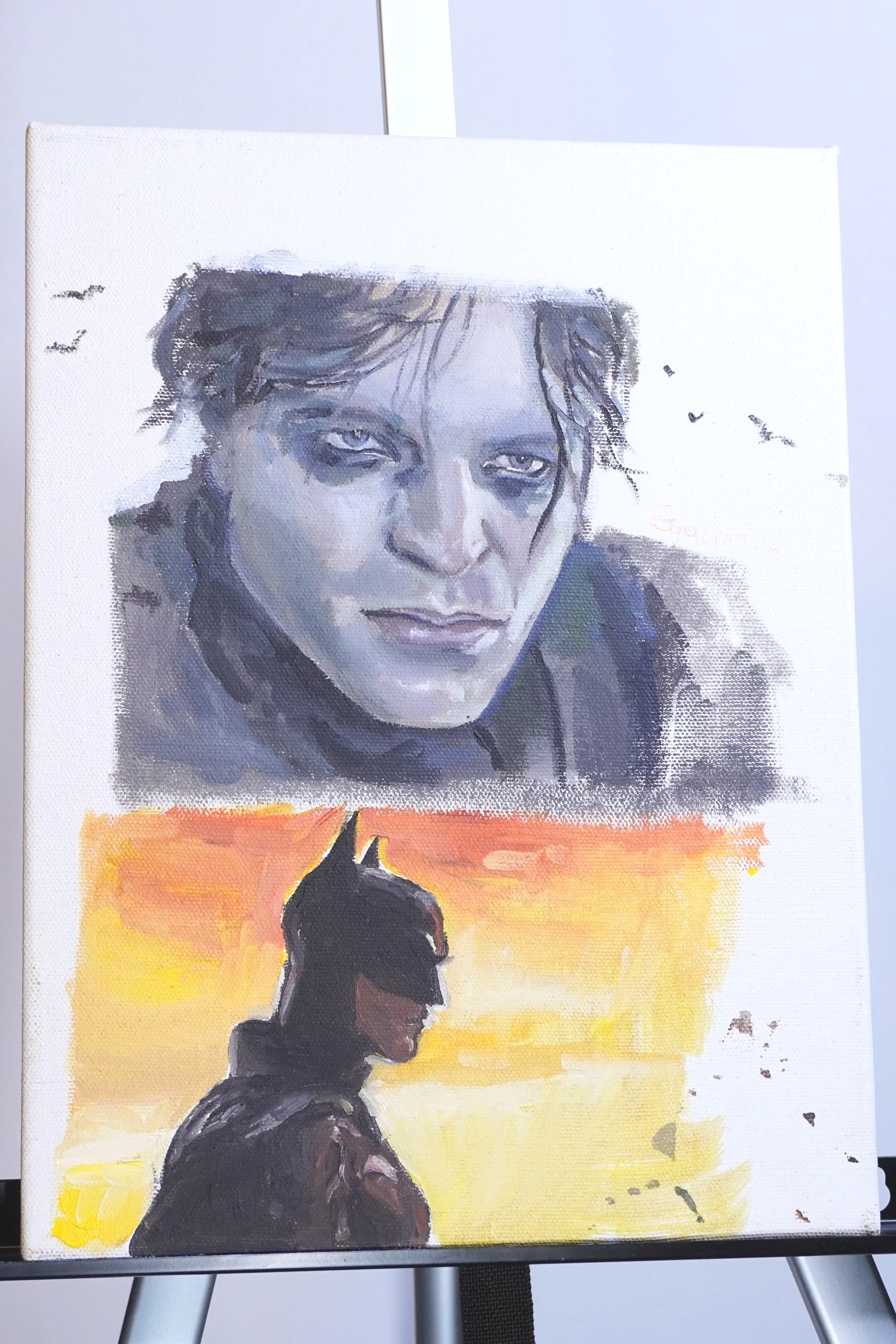 The Batman / Oil on Canvas  9'x12"