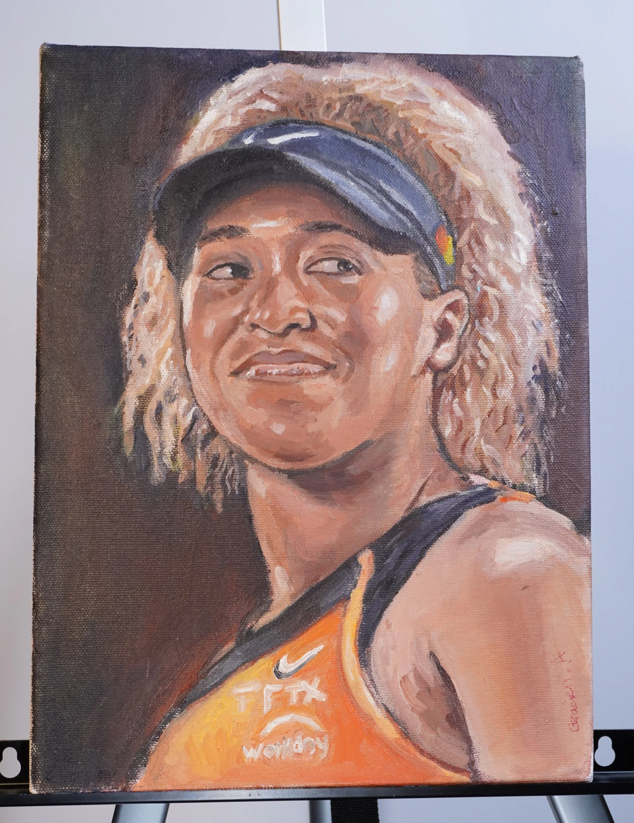 Naomie Osaka/ Oil On Canvas 10"x12"