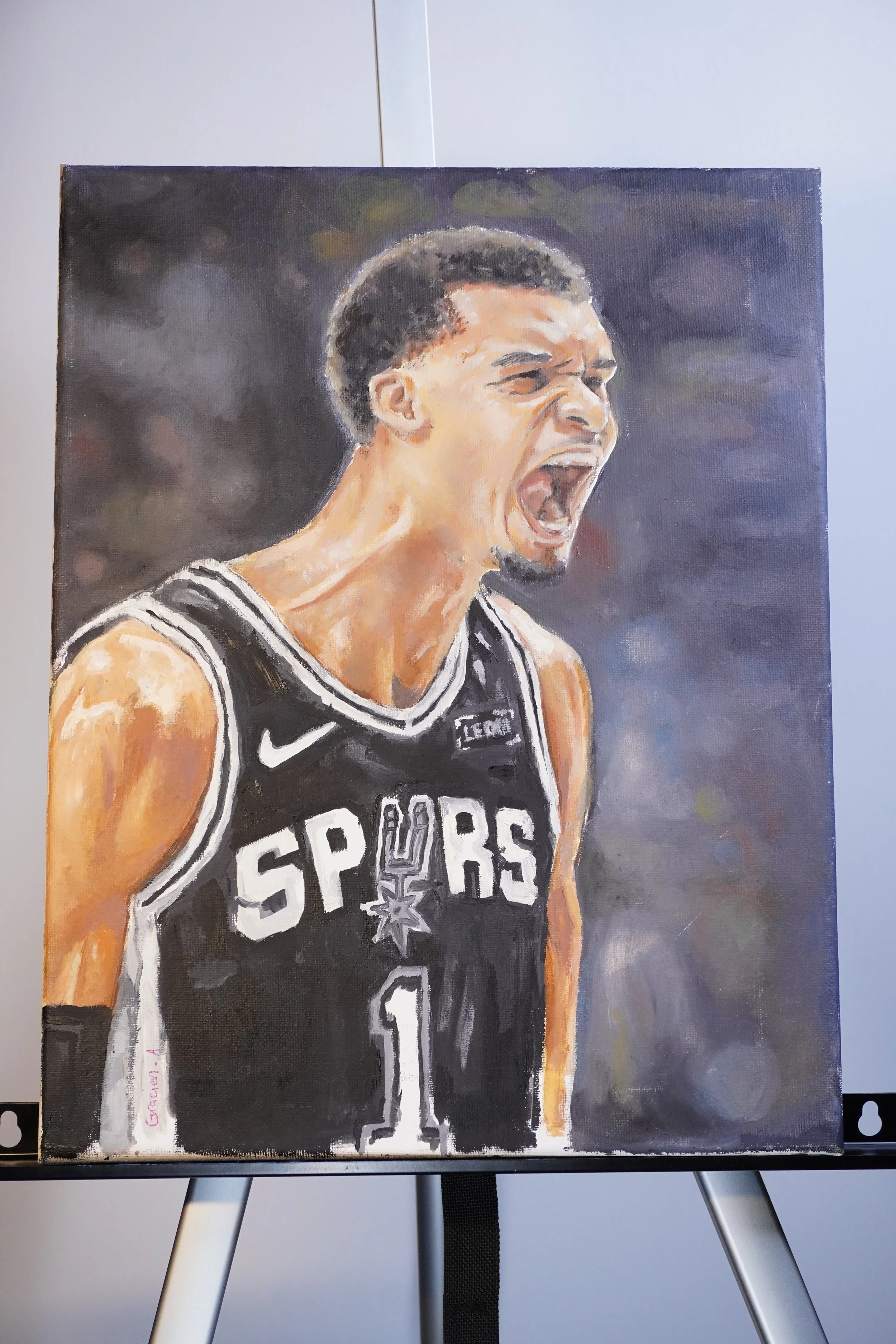 Victor Wembanyama "The Return" / Oil on Canvas 12"x14"