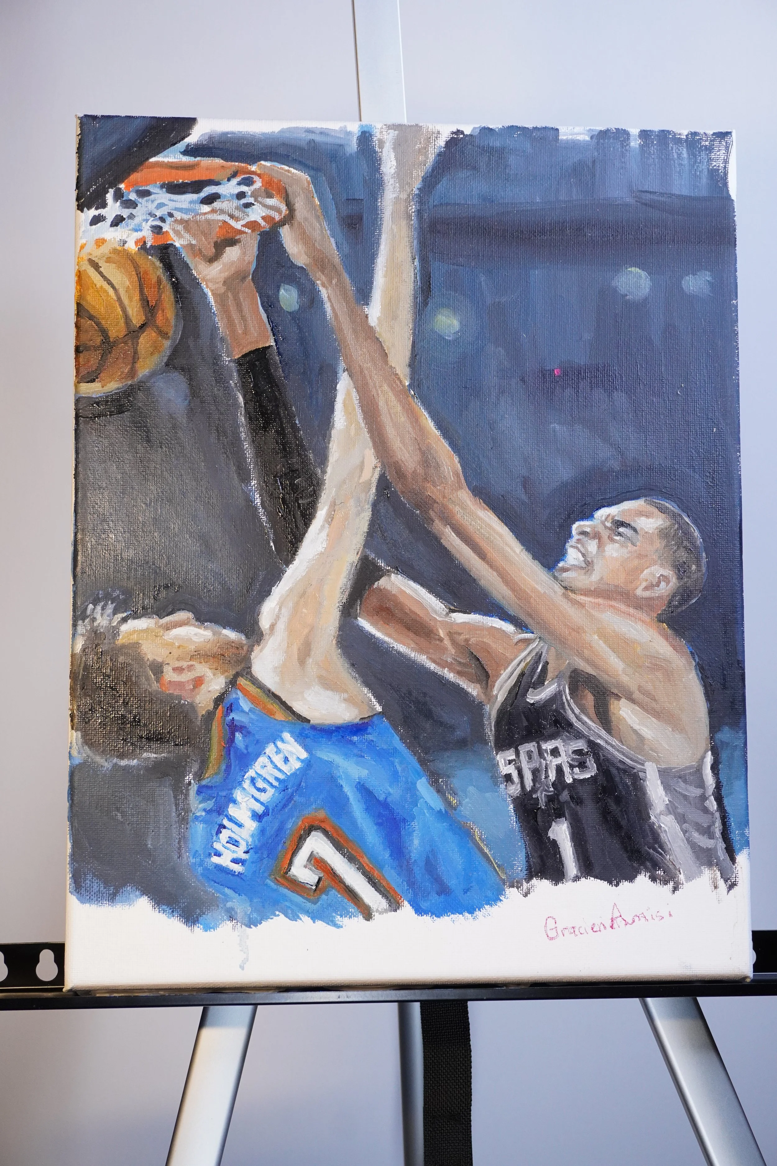 Spurs in 7 / Oil on Canvas  12"x14"