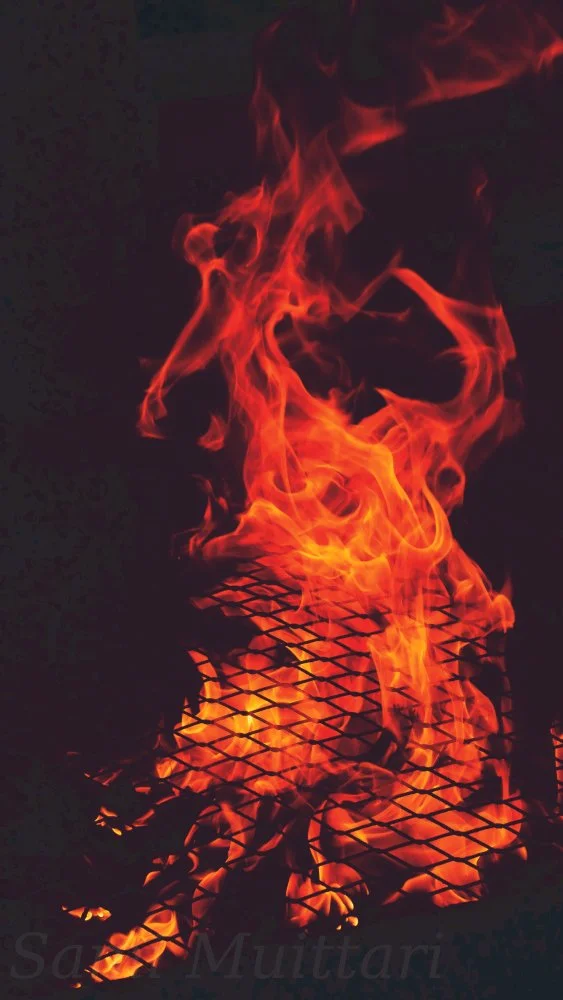 Grill fire at Konnevesi