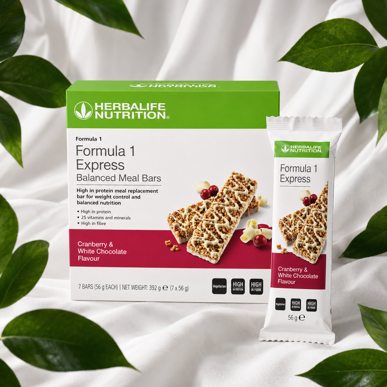Formula 1 Express Bars - Cranberry & White Chocolate Flavour 7 Bars