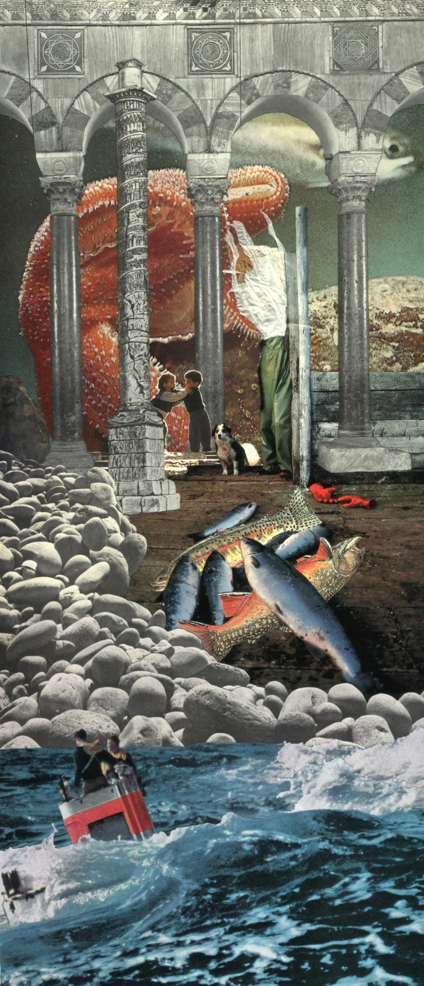 Lost at Sea

2013
Handmade collage
Paper cut-outs, plastic bag
8 x 18
