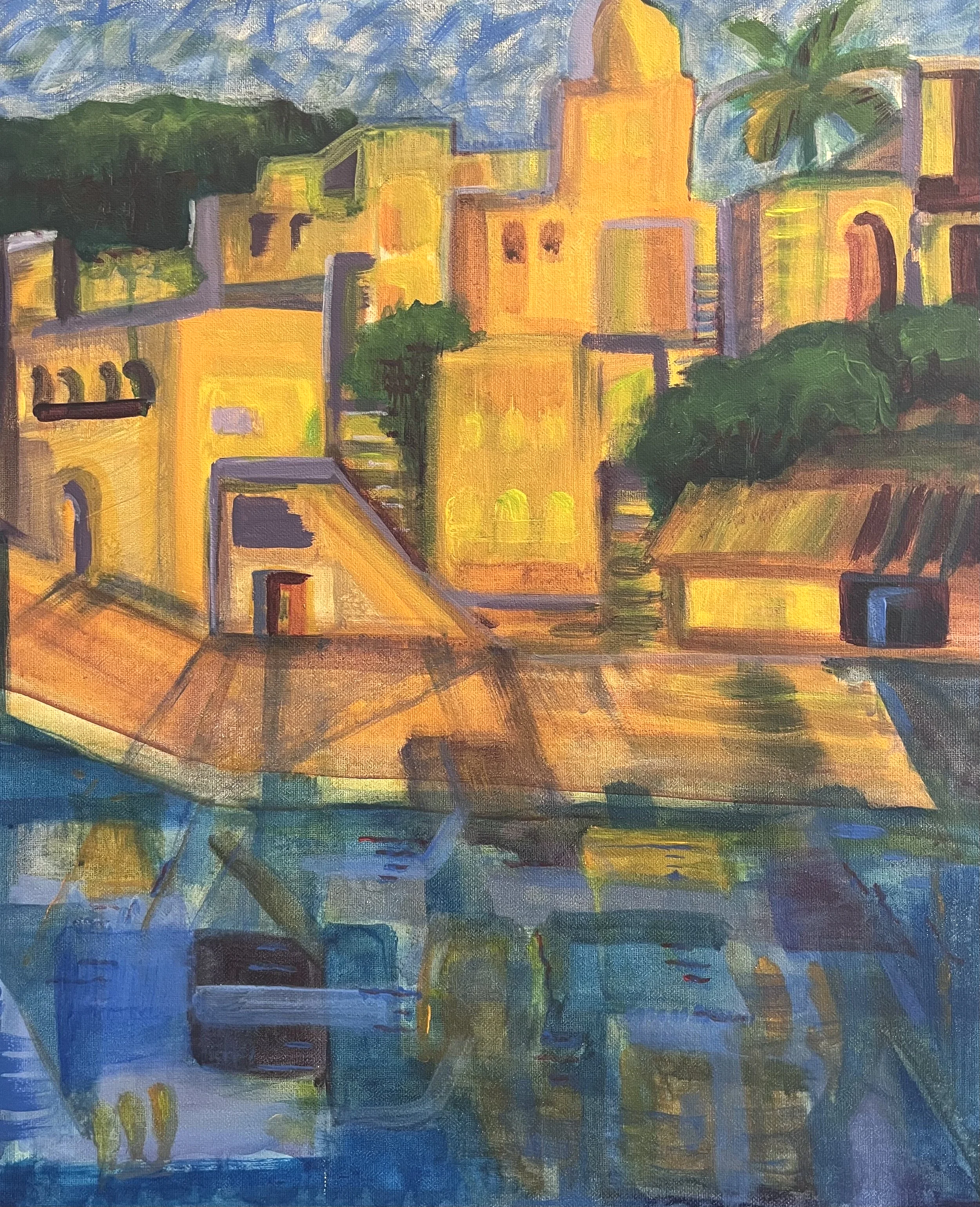 Morocco Summer, Acrylic, 16 x 20 inches