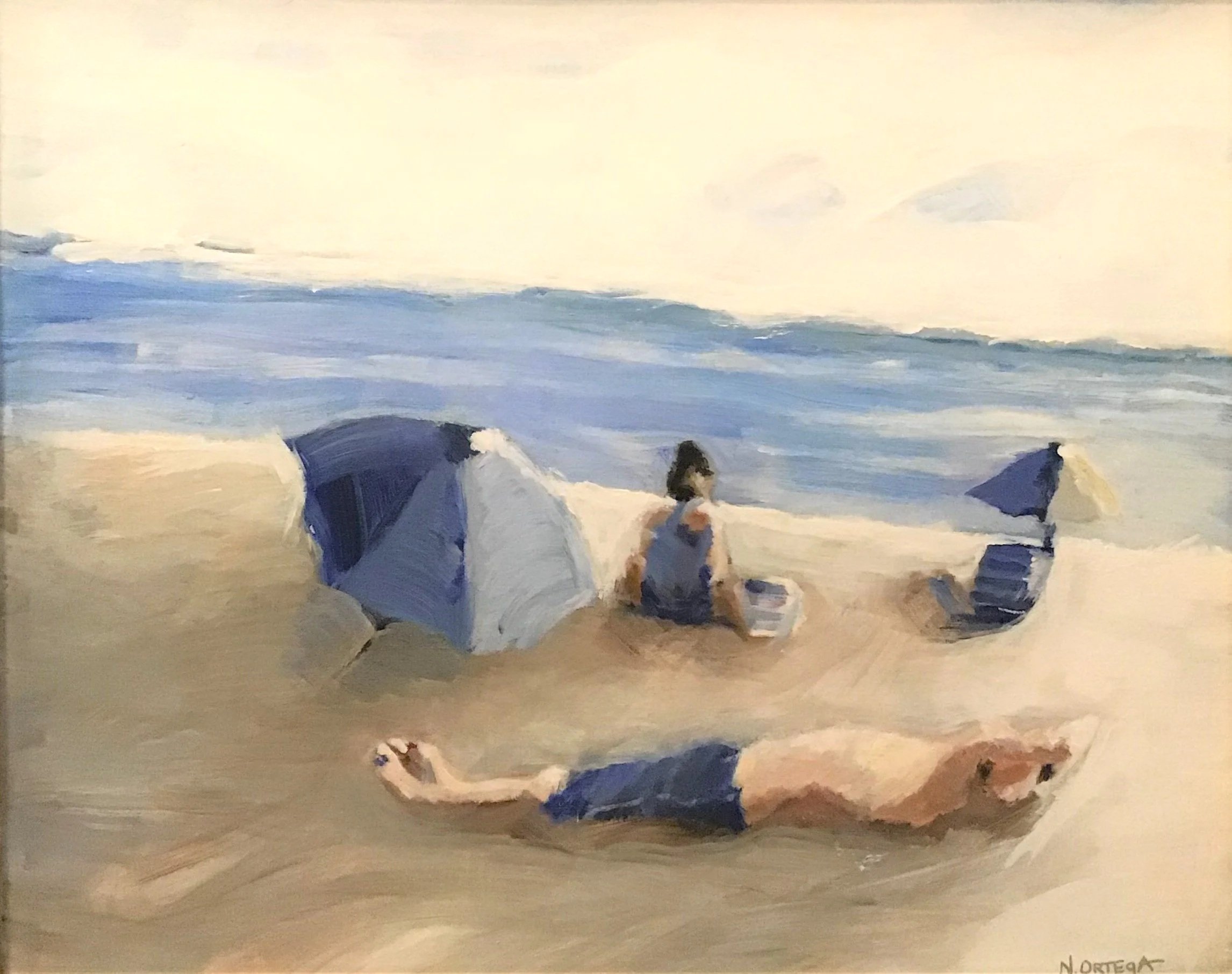 Beach 1,  Acrylic, 16 x 20 inches