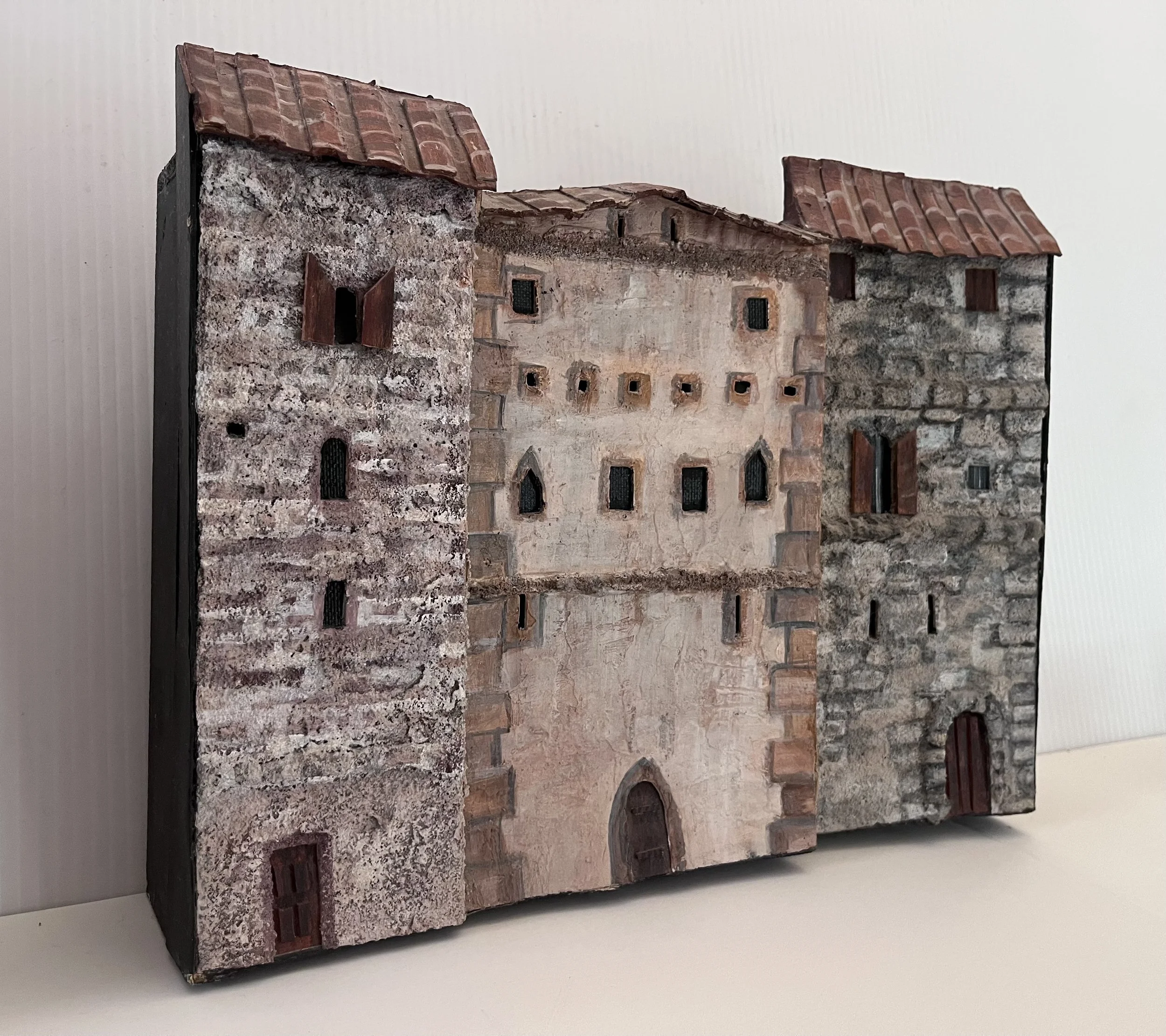 Medieval Italian Towers, 3d sculptures