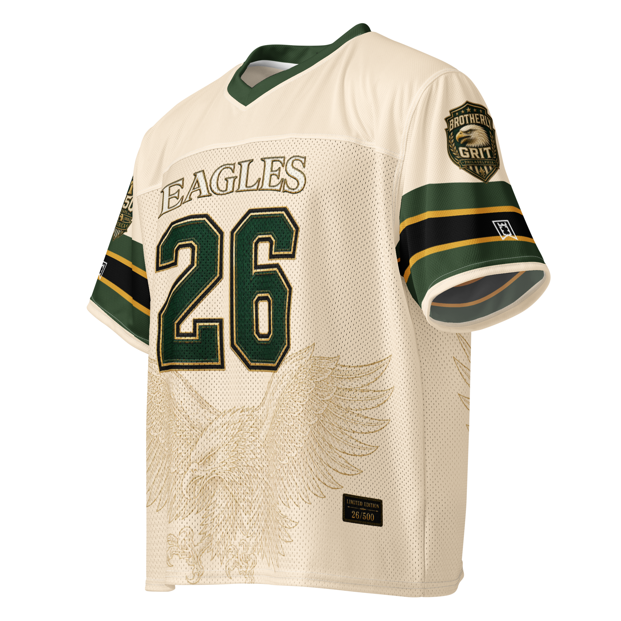 'The Liberty Legacy' EAGLES Boxy football jersey