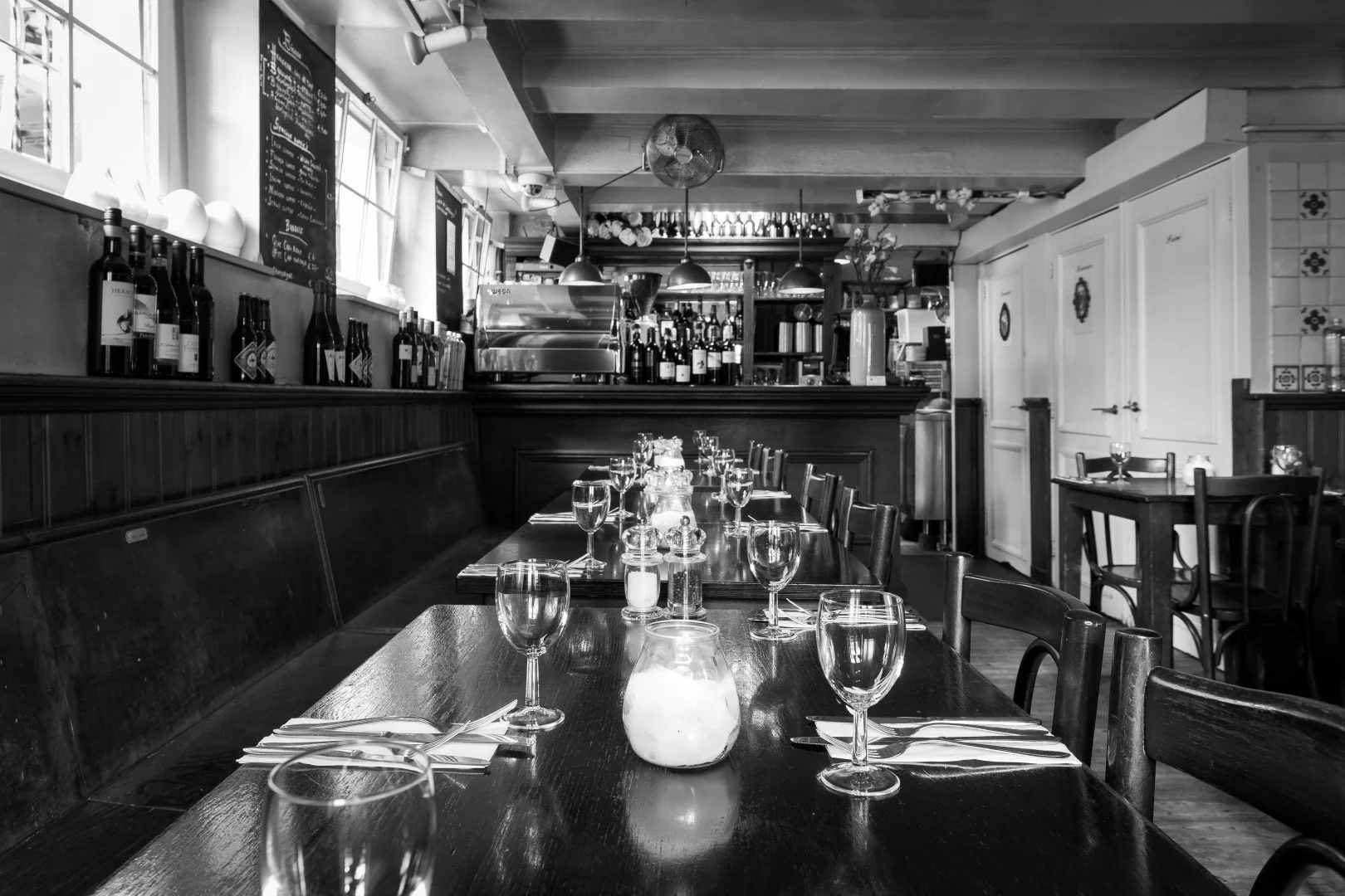 Small restaurant in the centre of Amsterdam.
