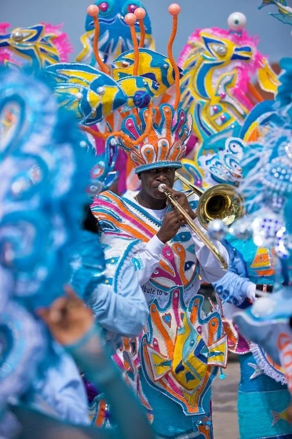Junkanoo trumpet player