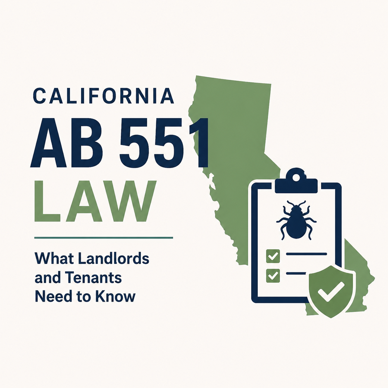 California AB 551: Bed Bug Law for Rental Properties