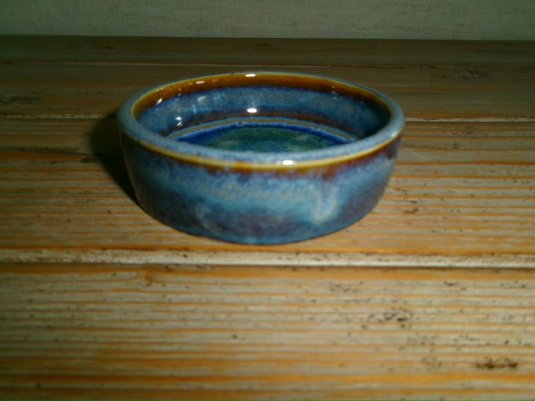 Shallow Blue Bowl