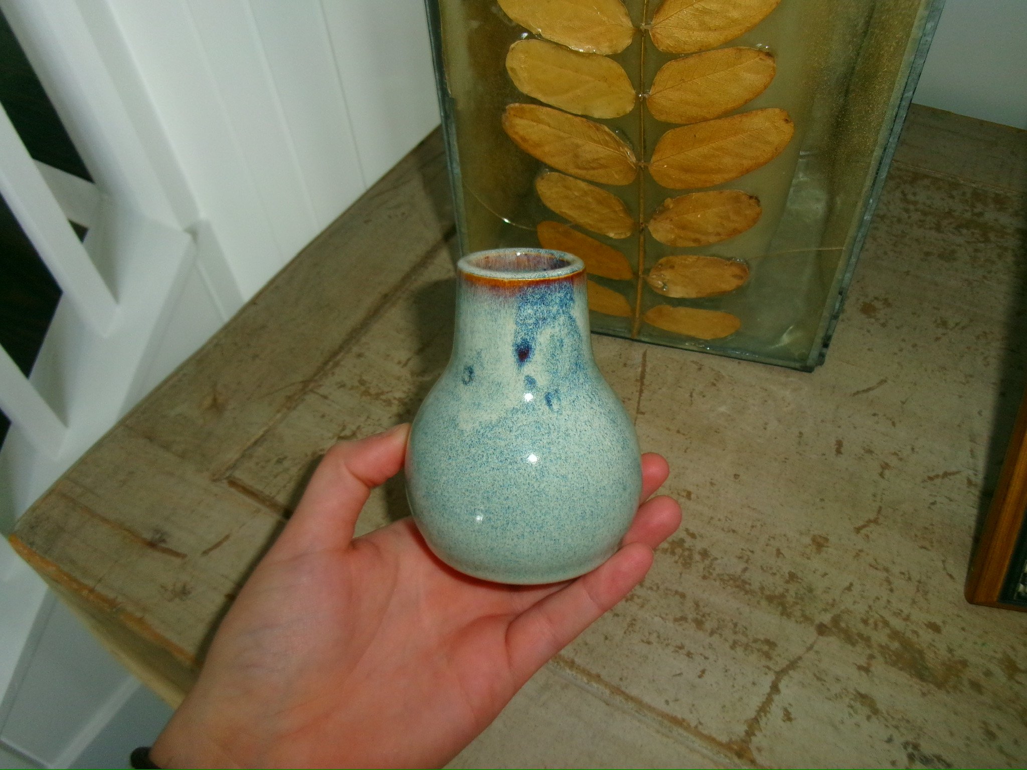 Mini Blue Speckle Bottle