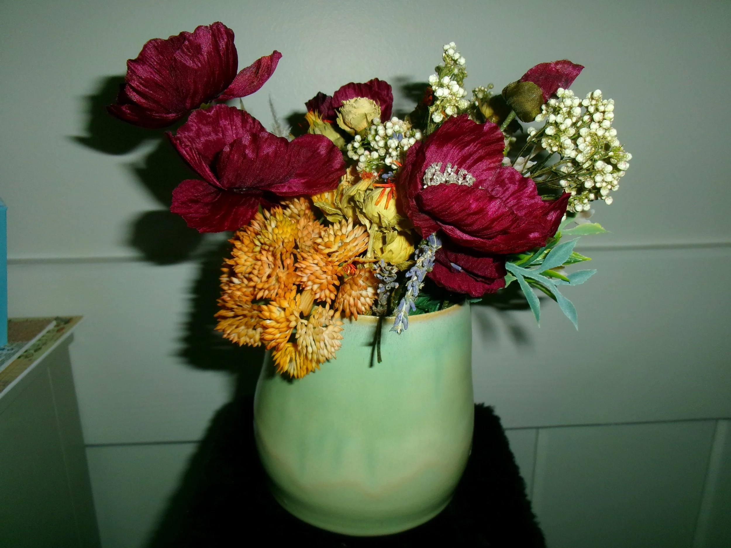 Wide Green Vase
