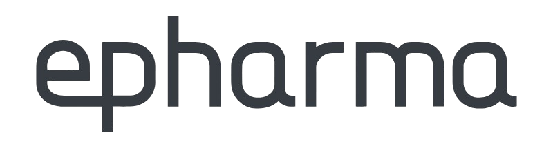 Epharma logo in black text on a white background.