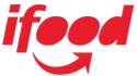 Logo of the word 'food' written in red with a playful font and a smiley face integrated into the design.