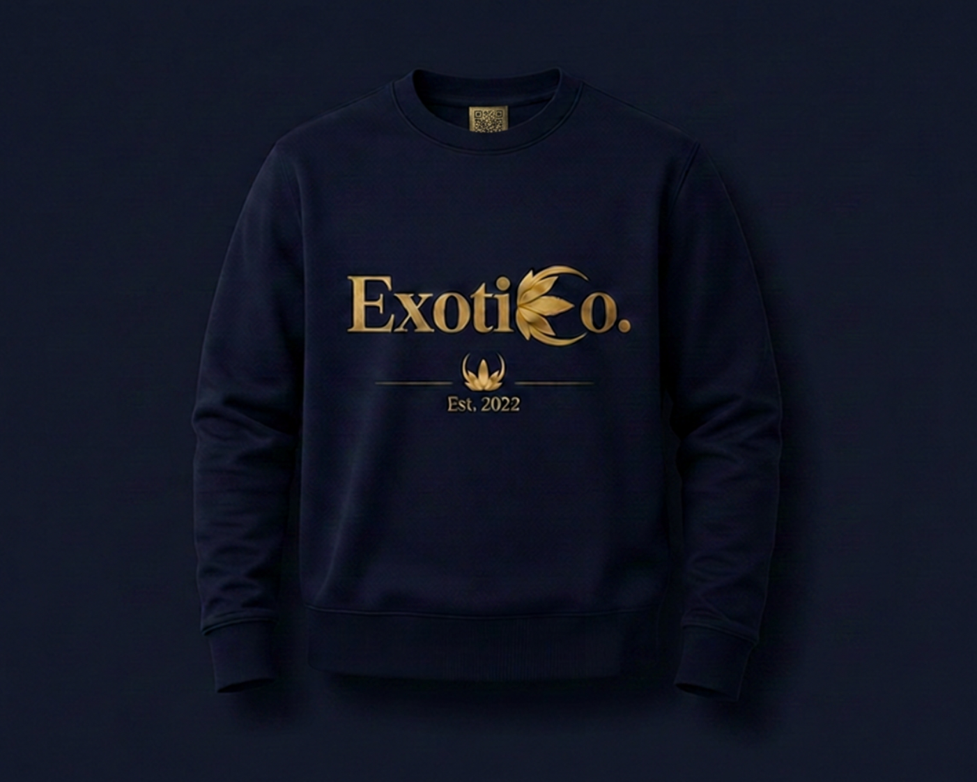 Navy Crewneck - ExotiCo Large.png