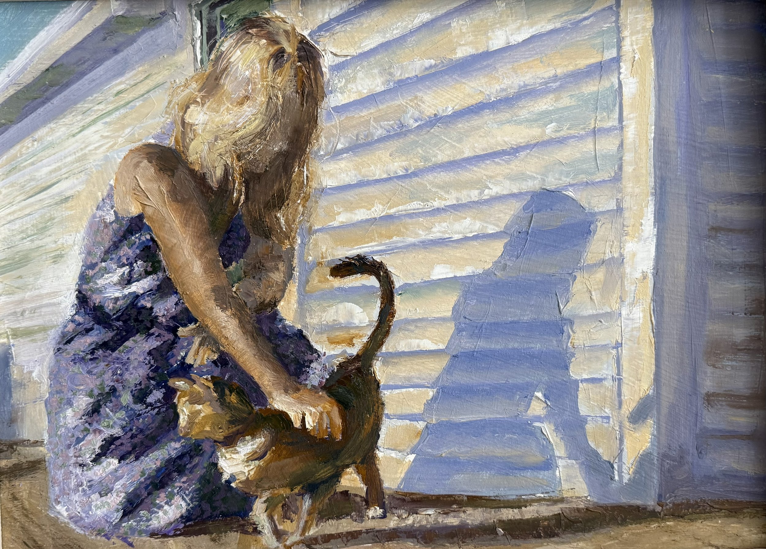The Seventh Day, oil on paper, September 2025