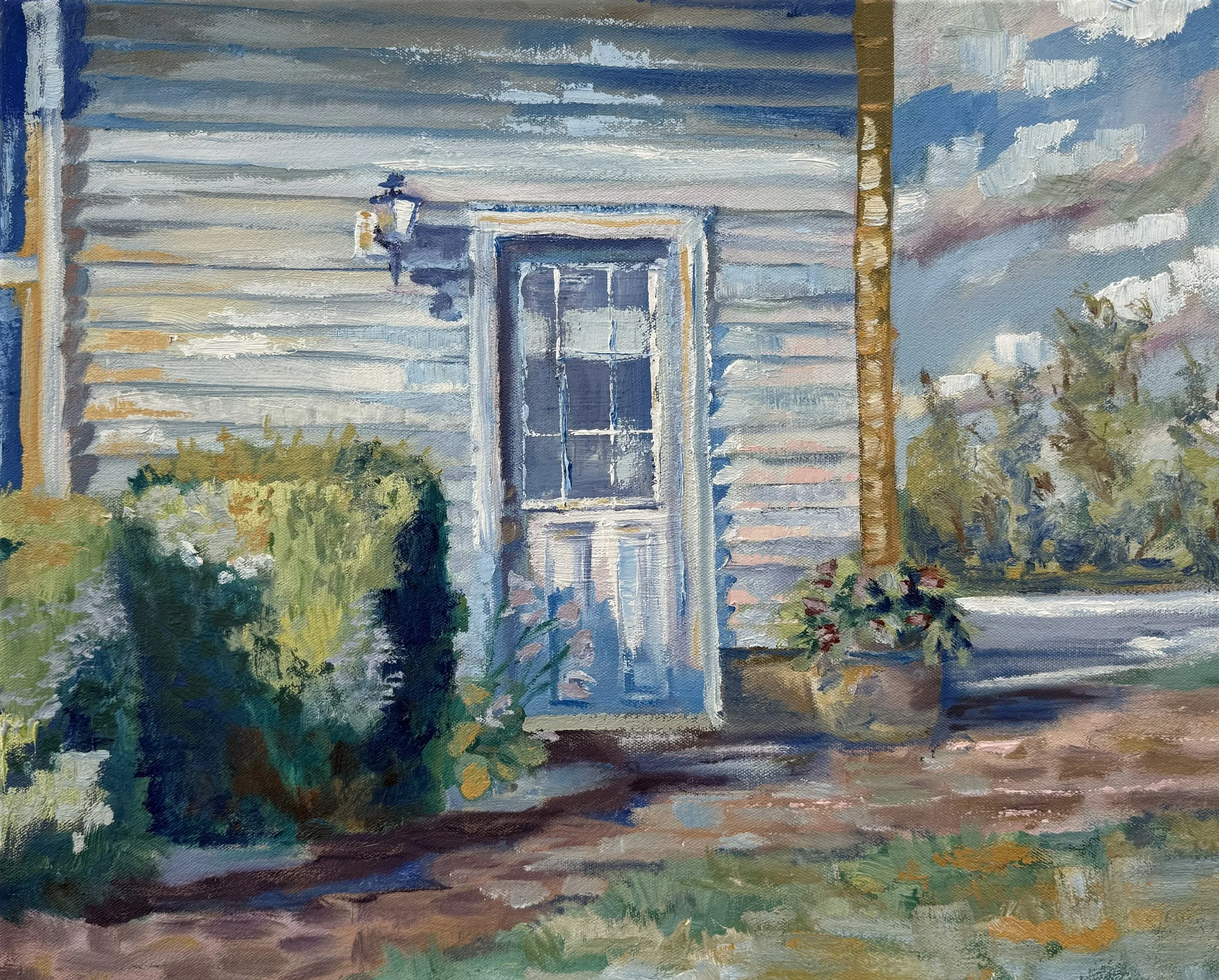 Garage Door, Oil on canvas, 16x20 inches, 2025