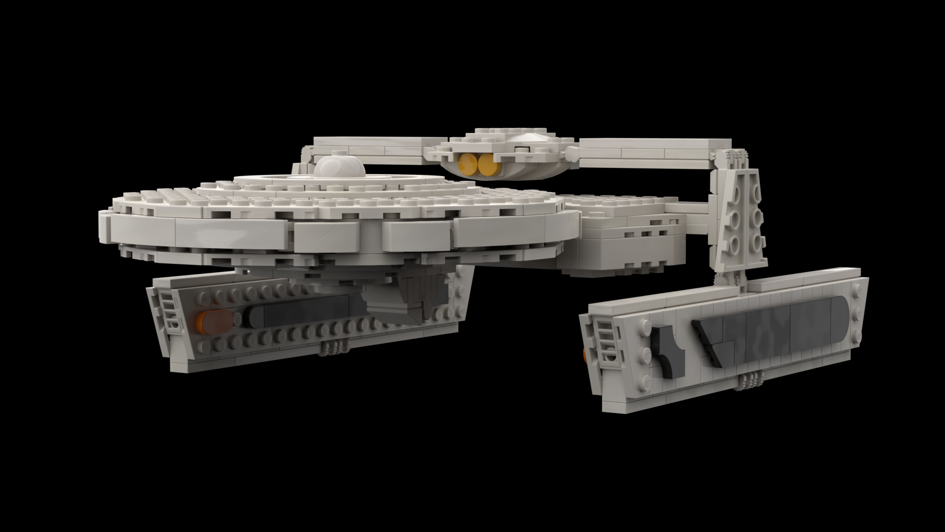 There, a lego, are you happy? I desinged this replica of the Reliant from Star Trek: The Wrath of Kahn