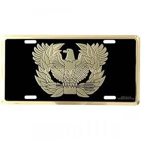 Warrant Officer License Plate (Metal)
