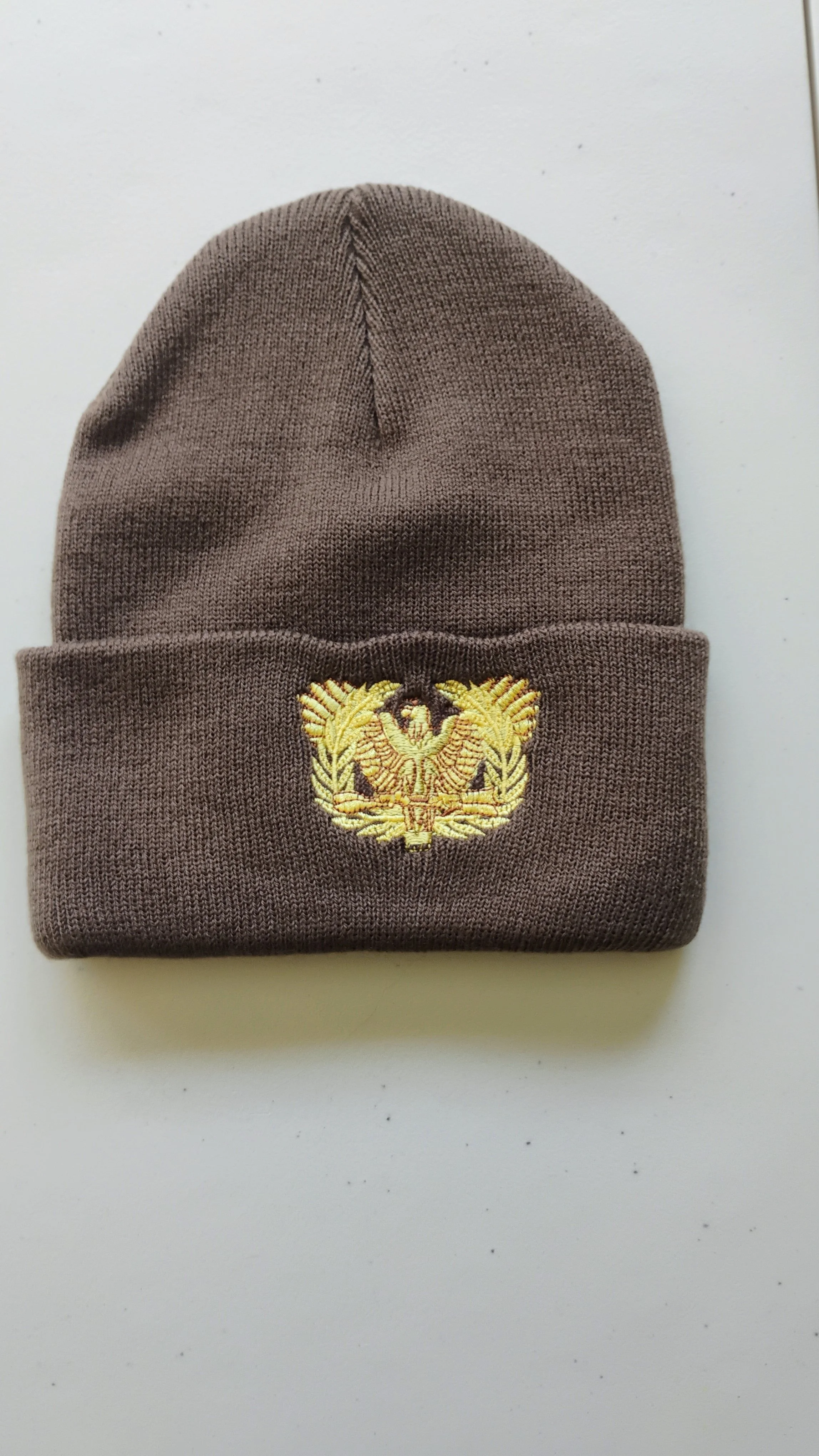 Brown Knit Warrant Officer Cap