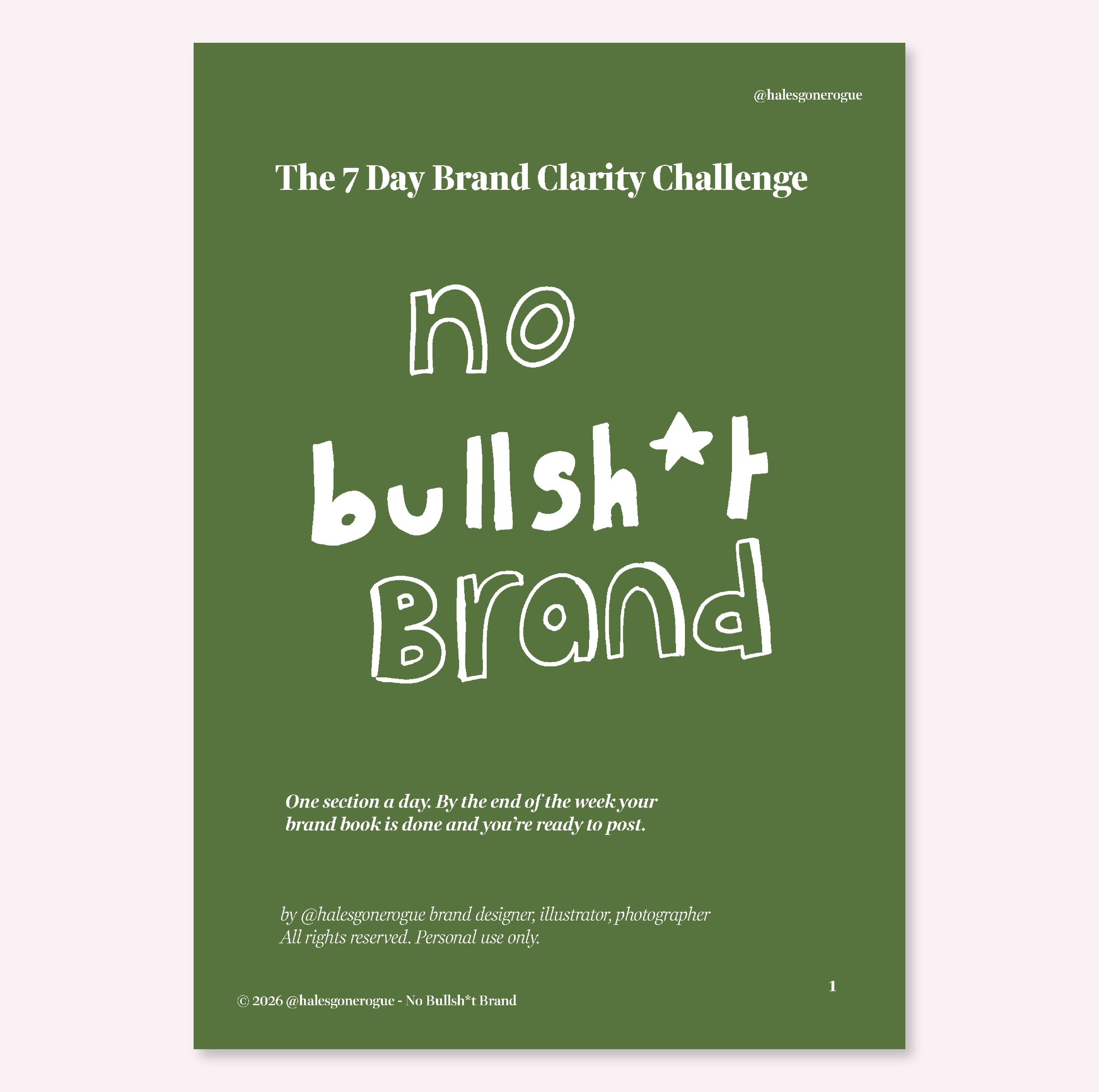 7 Day Brand Clarity Challenge - No Bullsh*t Brand